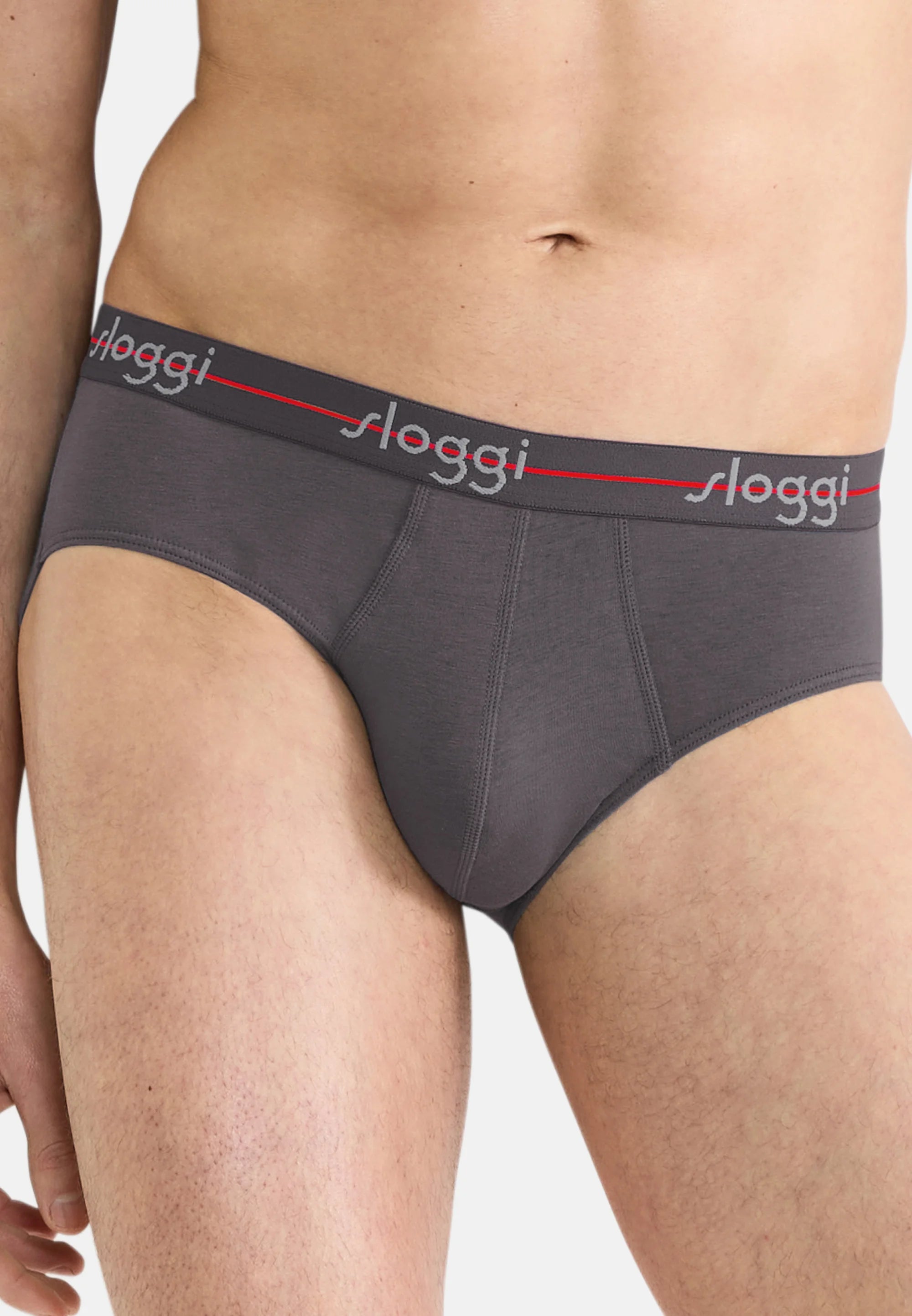 Confezione da 6 slip Sloggi: grigio, grigio scuro