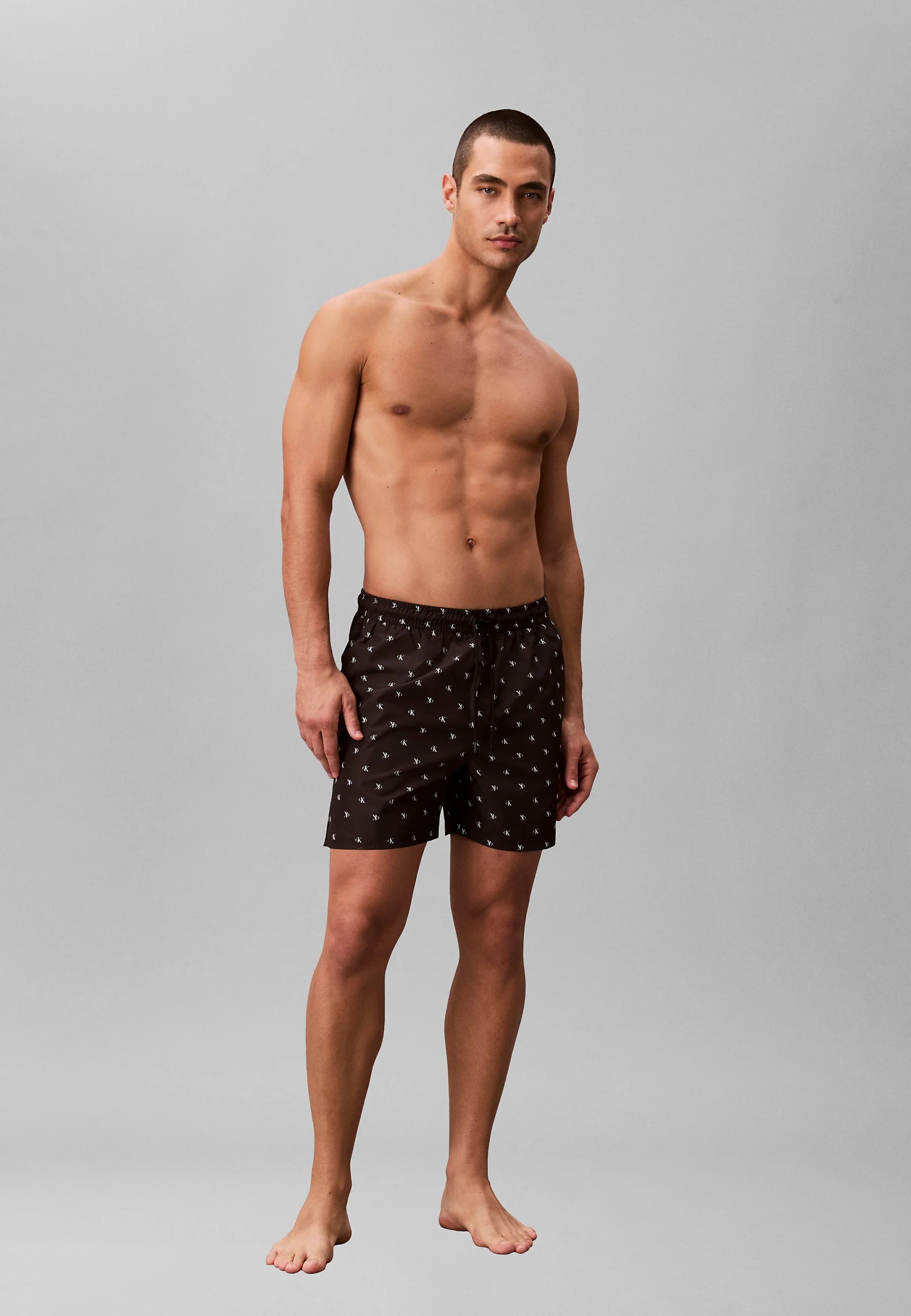 Calvin Klein Swim Shorts – Diamond Logo Black