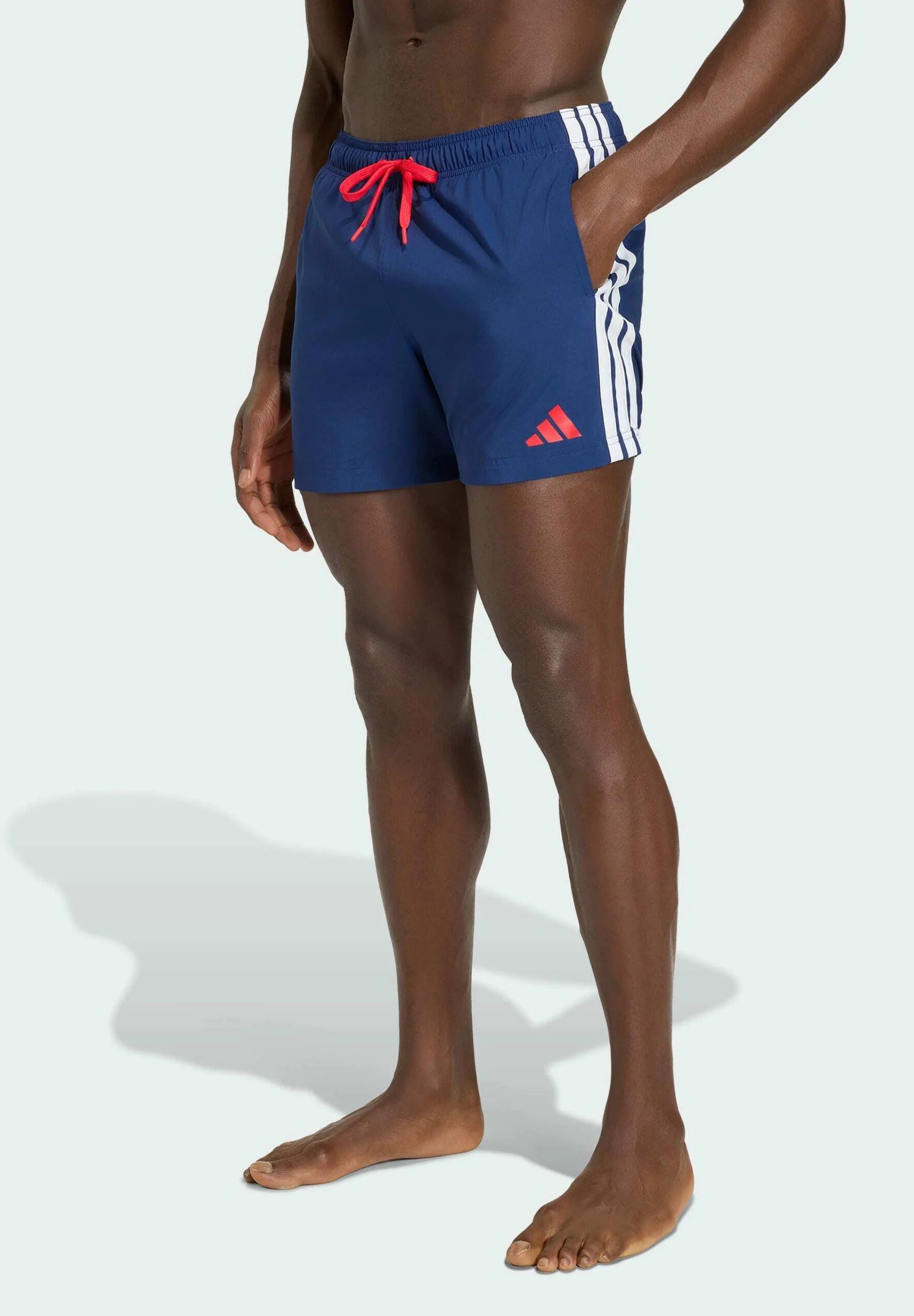 Adidas Sportswear Swimming Shorts – Dark Blue, Pure Ruby