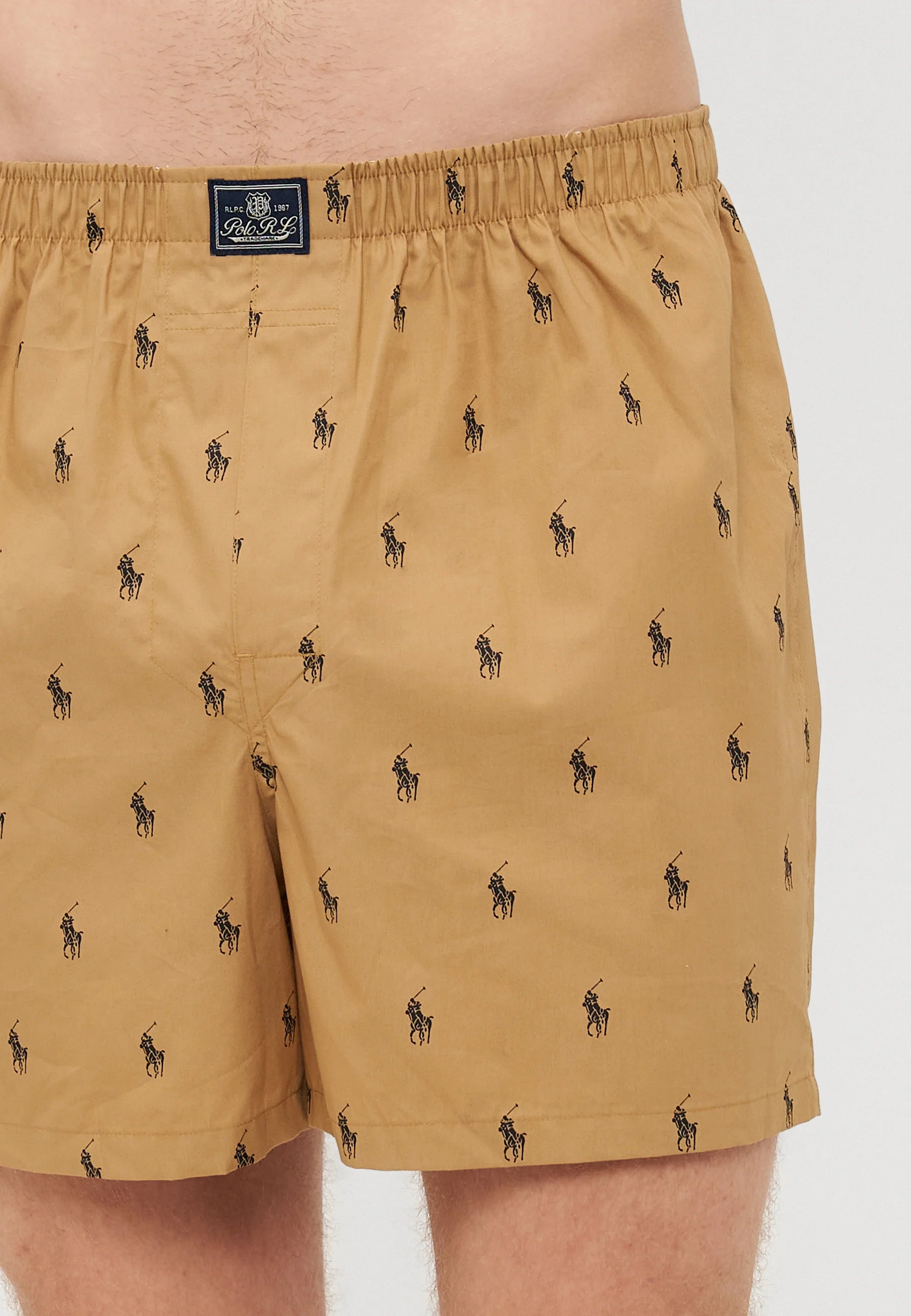 Polo Ralph Lauren Cotton Open Boxer Shorts – 3 Pack – Camel, Blue, Brown