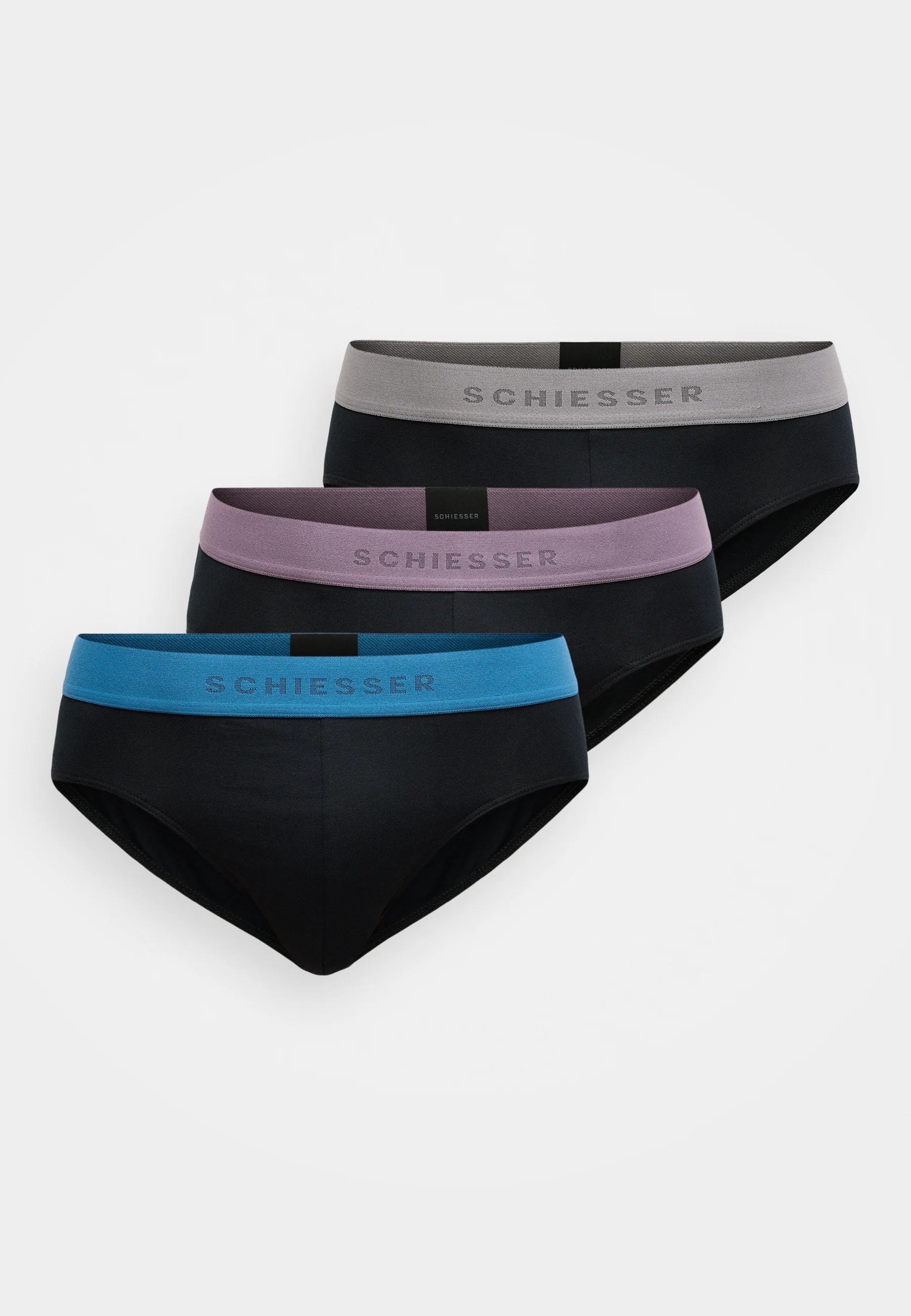 Lot de 3 slips Schiesser Essential Cotton Rio - Multicolore