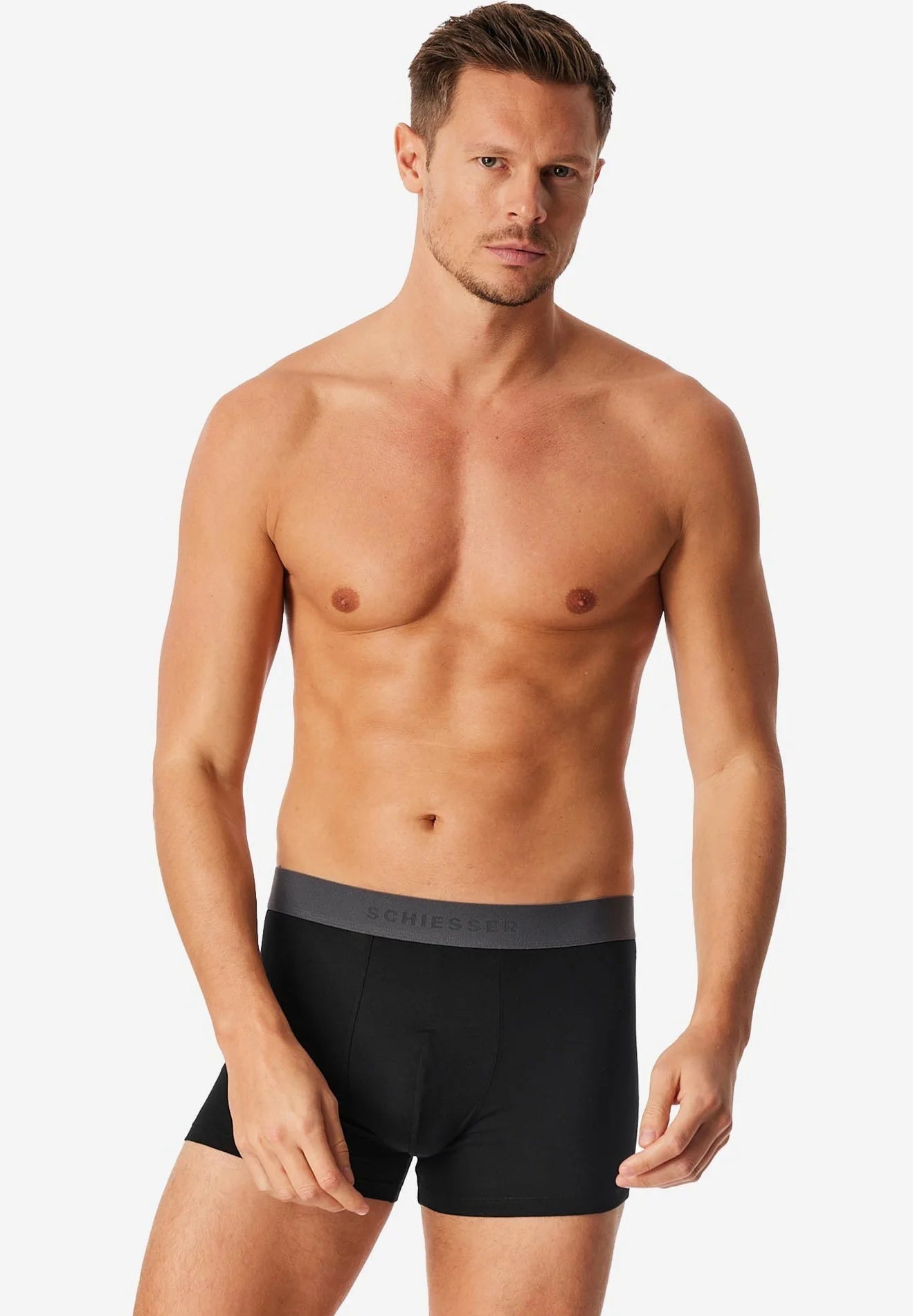 Schiesser 95 5 Cotton 9 Pack Trunks – tmavě modrá, černá