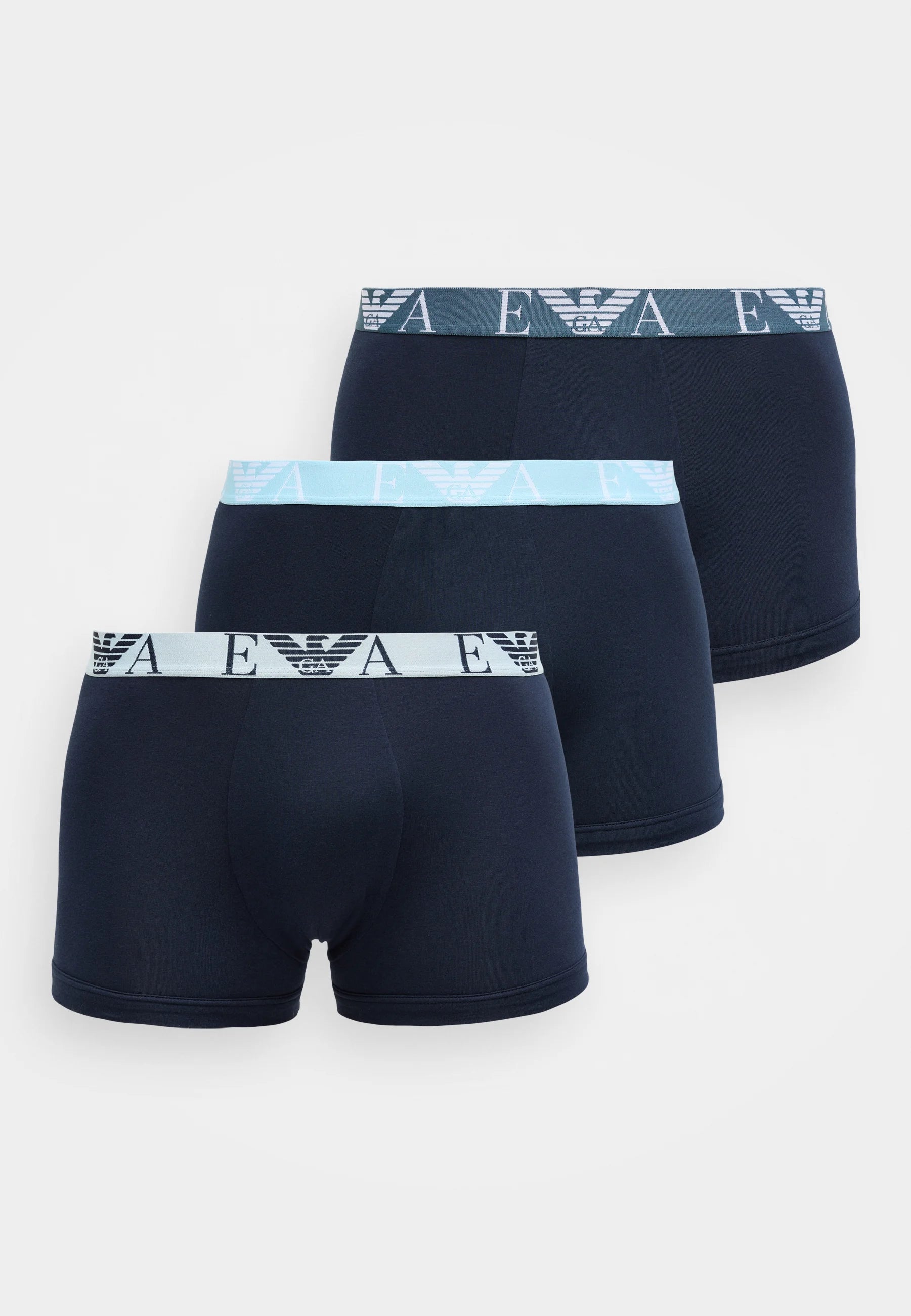 Emporio Armani BOLD Monogram Trunks 3 Pack – modrá
