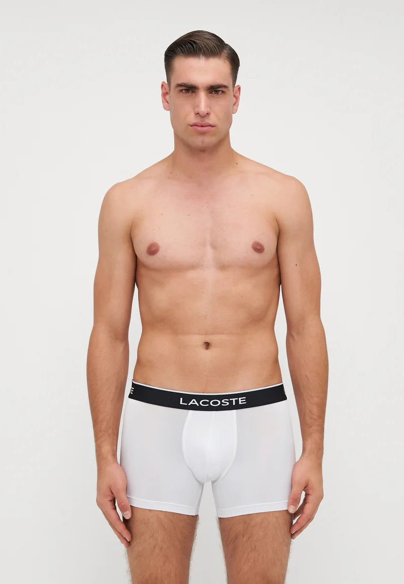 Lacoste Sport Performance Spodní prádlo 3 Pack Stretch Trunks – zelená, bílá, černá