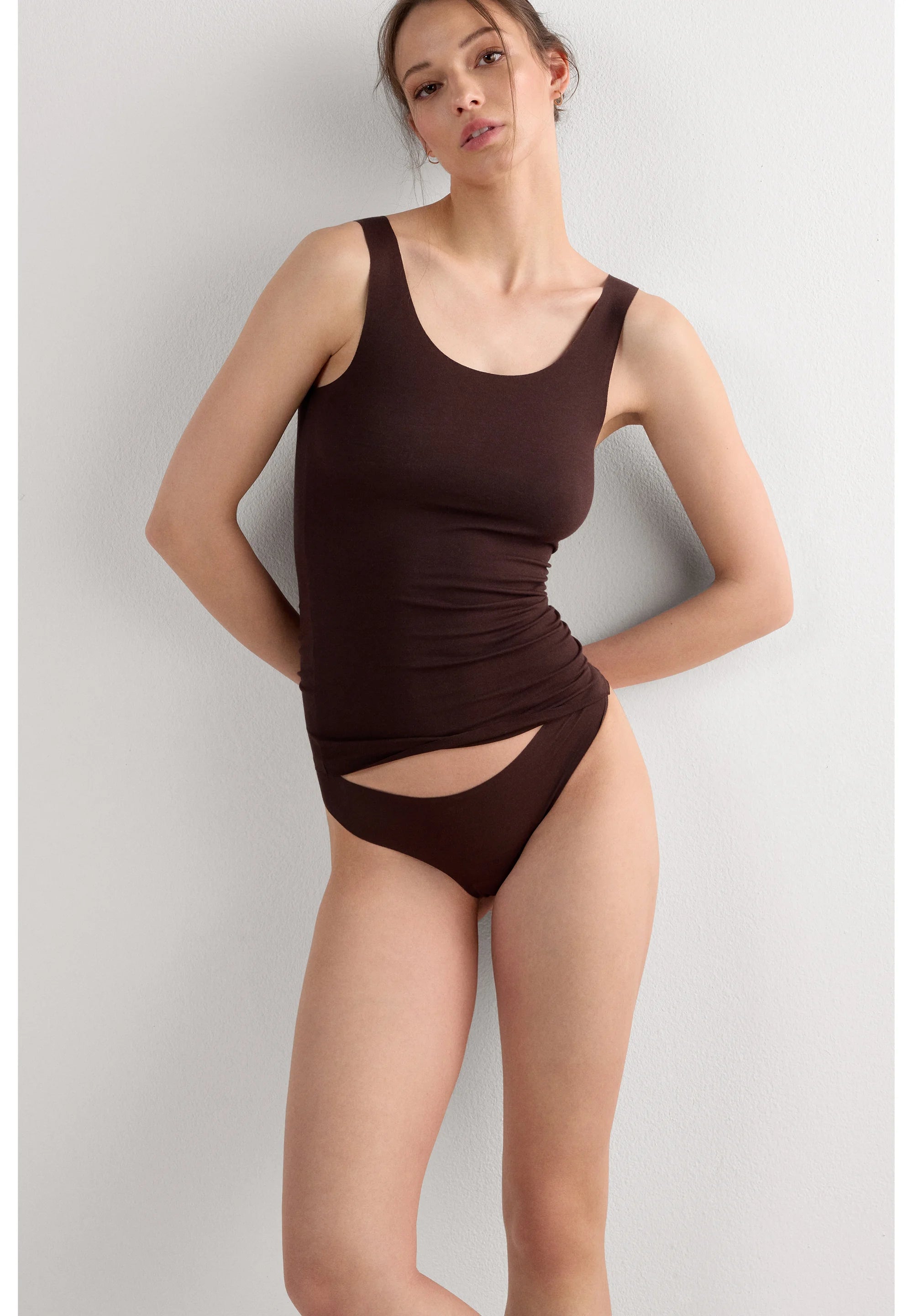 Intimissimi String Brésilien Sans Couture – Marron
