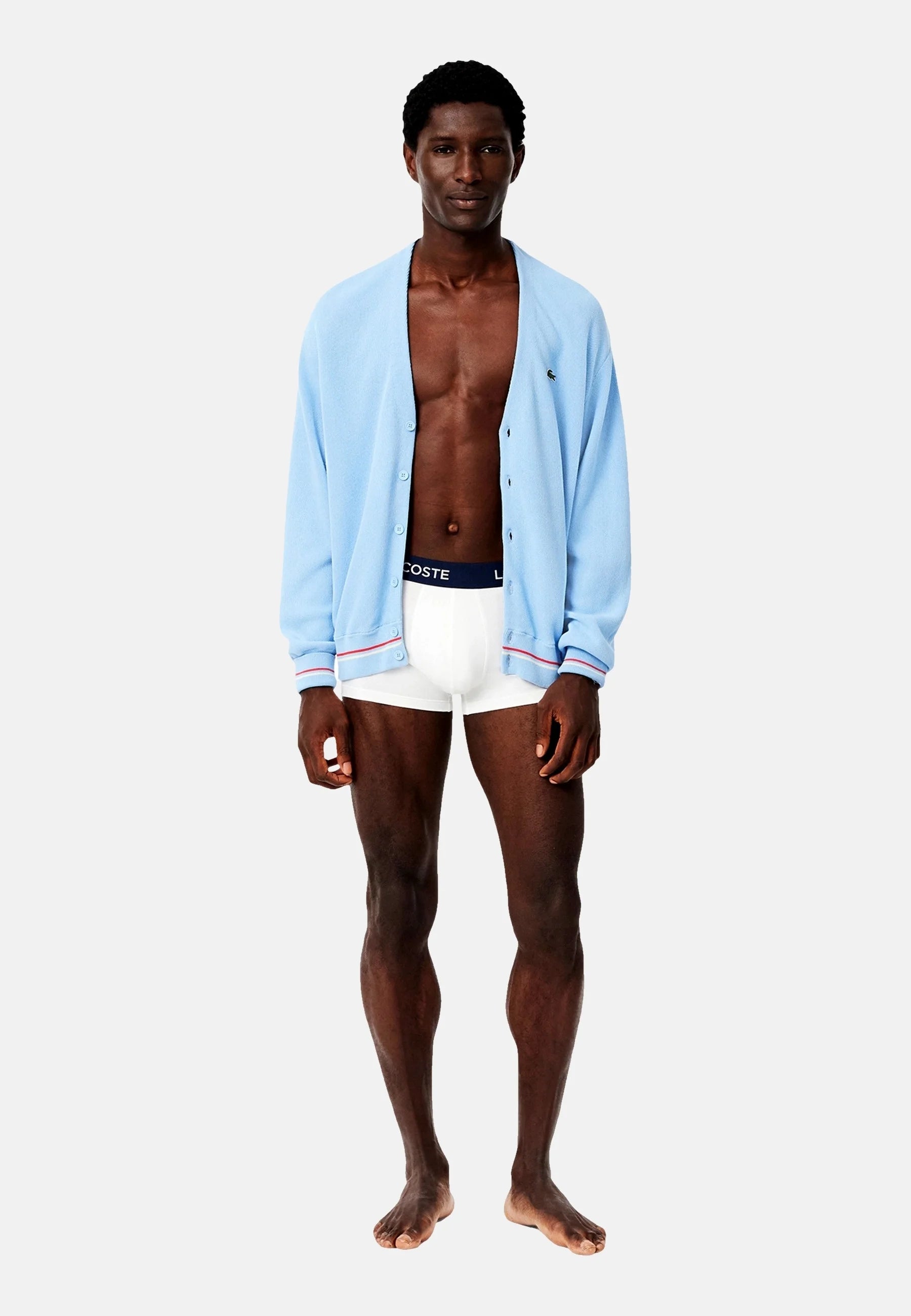 Lacoste 5er-Pack klassische Stretch-Unterhosen – Weiß