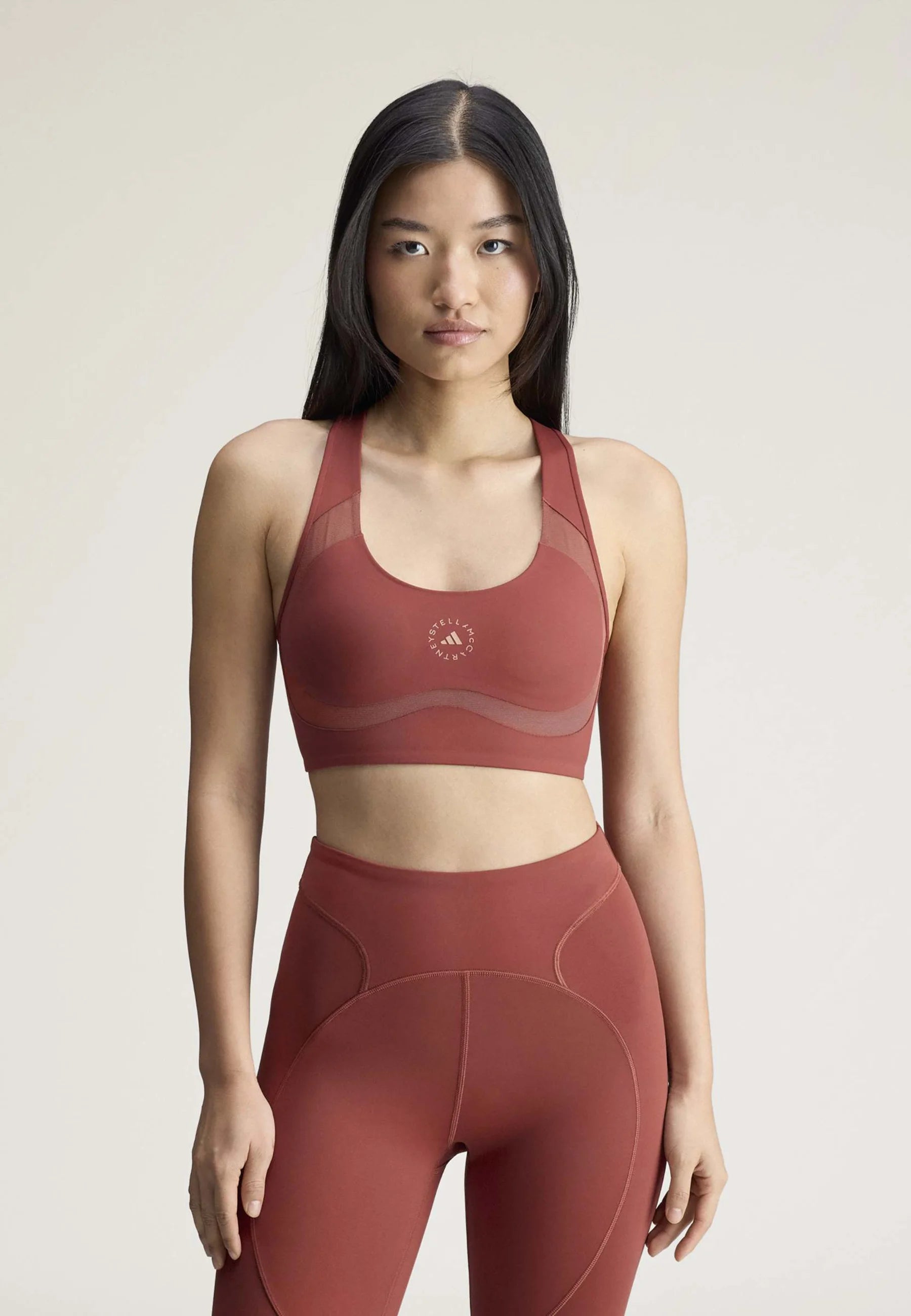Adidas by Stella McCartney Medium Support Sports Bra – Burnt Sienna