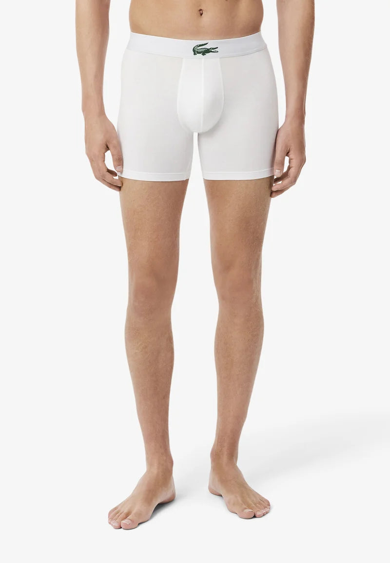 Lacoste Stretch-Unterhosen – Weiß, Grün, Schwarz