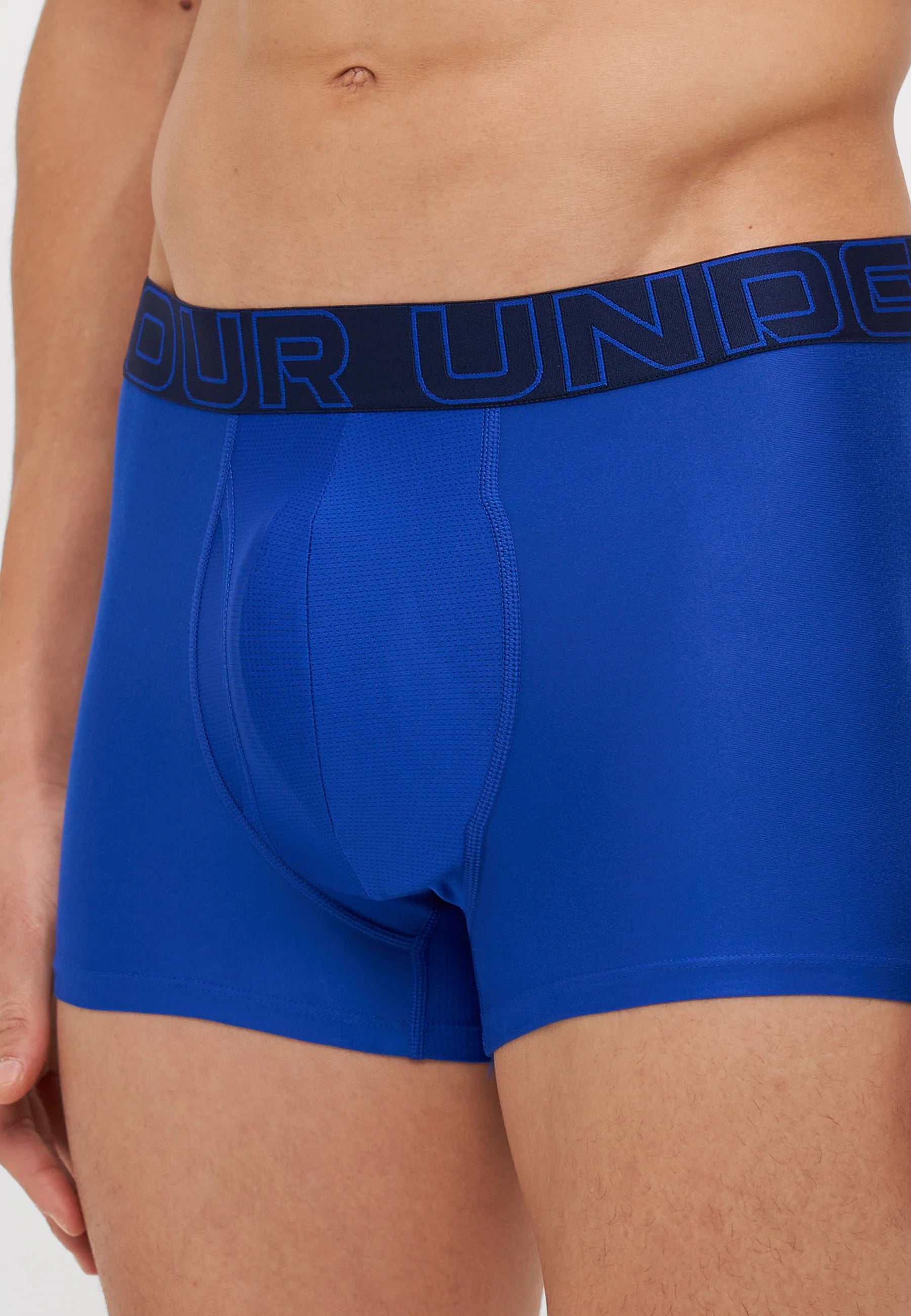 Under Armour Performance Tech Trunks – 3 Pack – Royal, Steel Heather, Midnight Navy