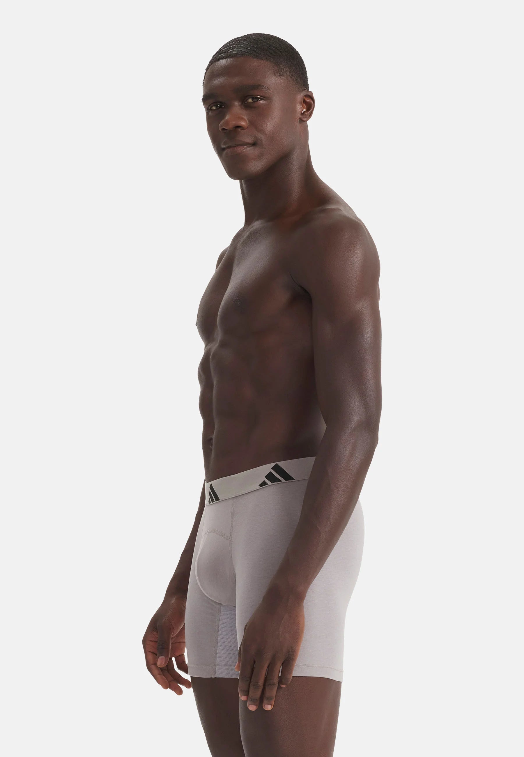 Adidas Sportswear 4 Pack Boxer Briefs – Black, Light Grey