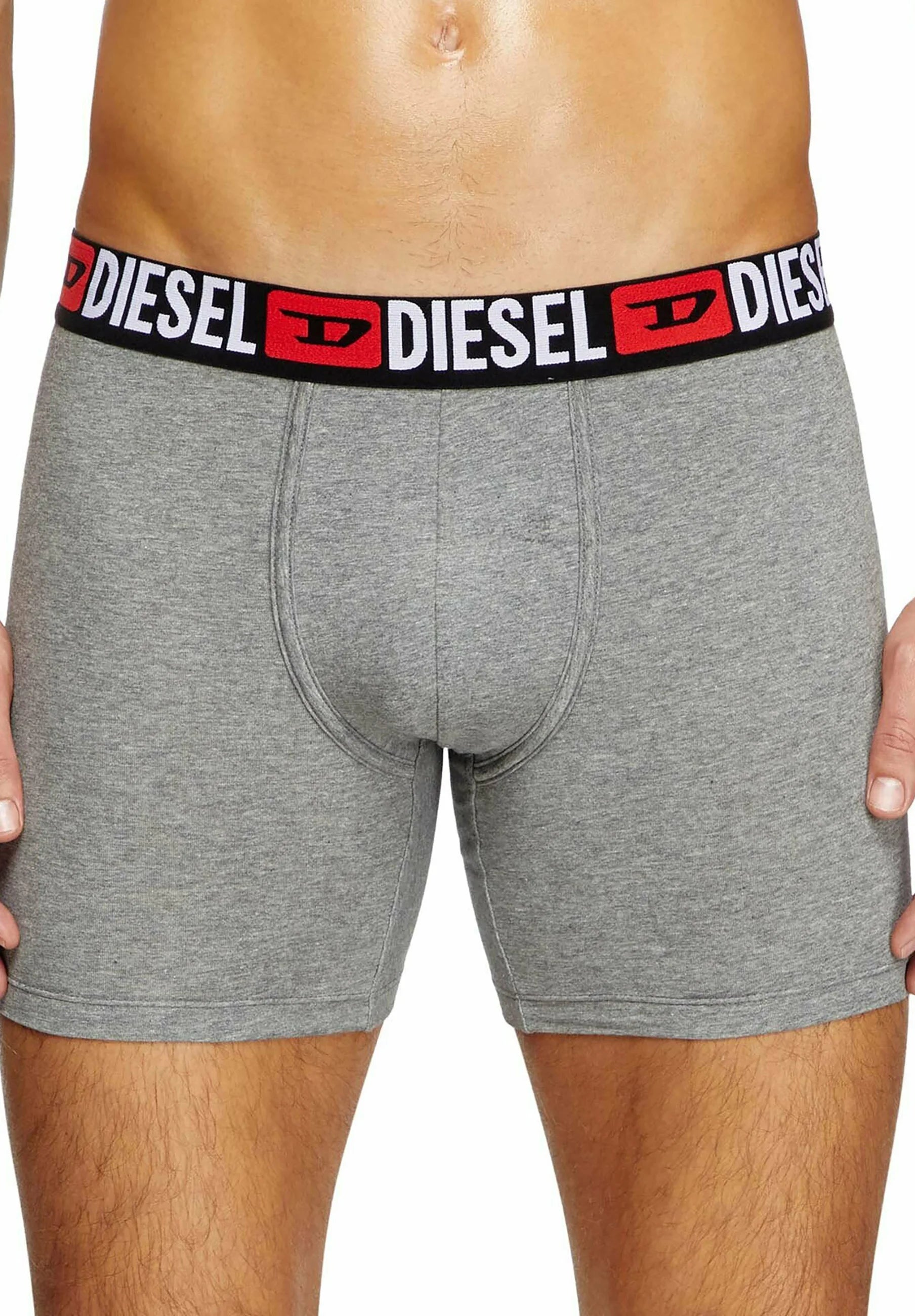 Diesel Max Core 3 Pack Boxer Briefs – Black, Grey, Red