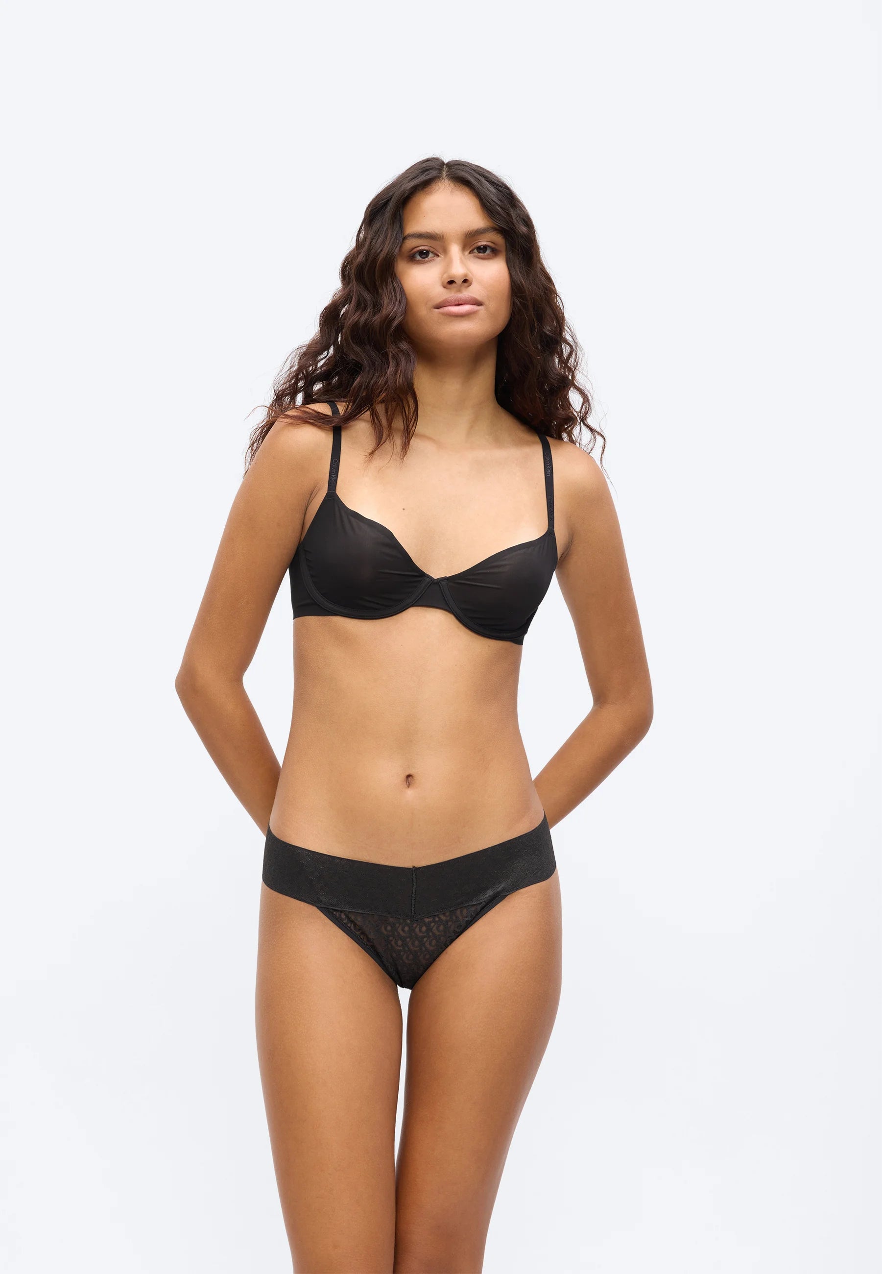 Calvin Klein Low Rise Lace Slips – 3er-Pack, Schwarz, Sunfruit Fun, Sea Spray