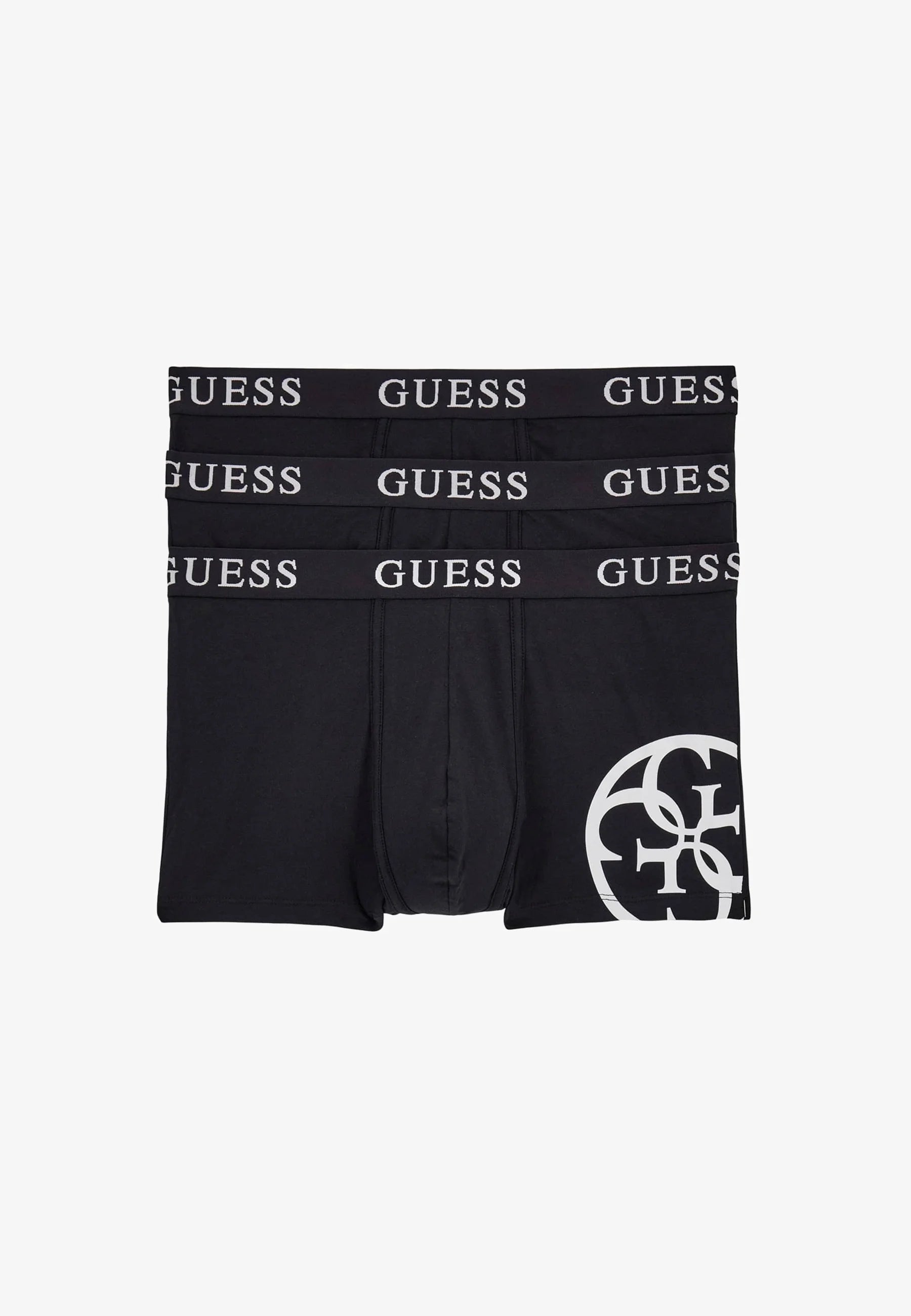 Guess Logo Lot de 3 boxers – Noir