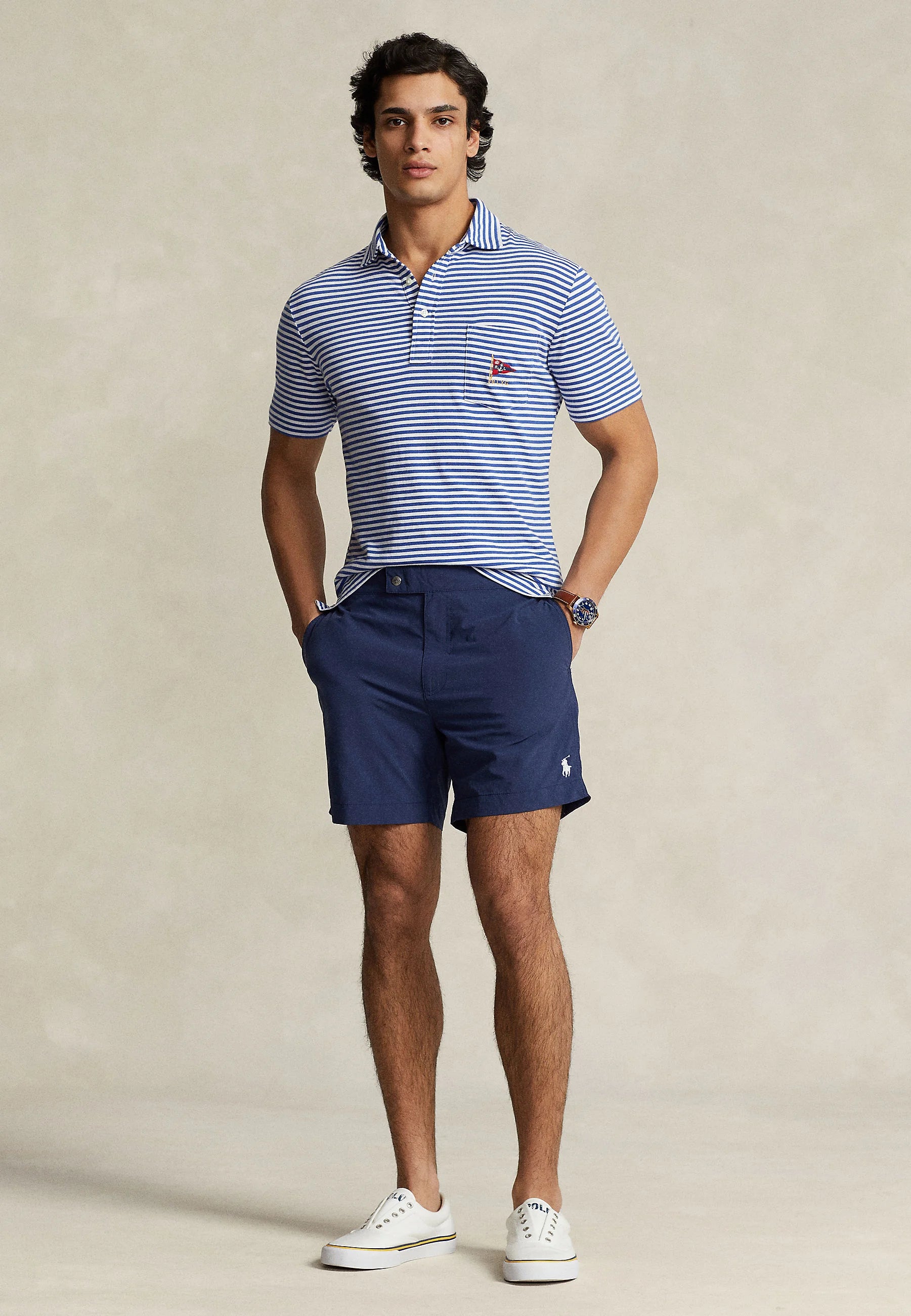Polo Ralph Lauren Newport Navy Monaco Swim Shorts – Navy