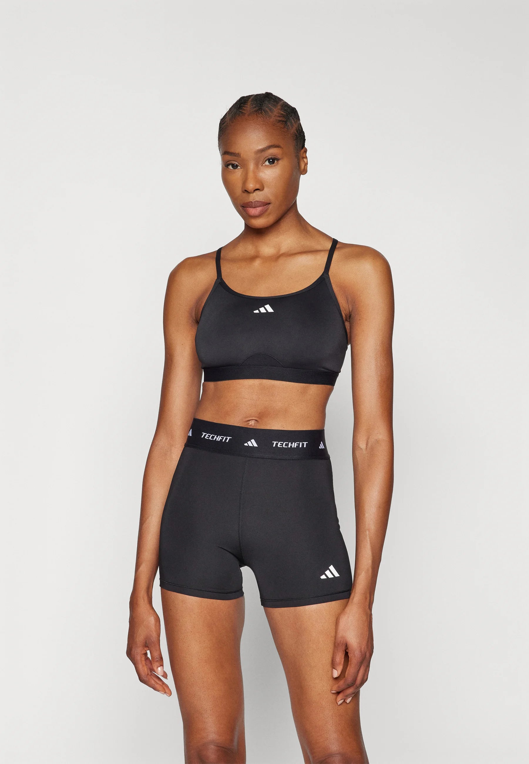 Soutien-gorge de sport Adidas Performance 3 Stripes Light Support – Noir