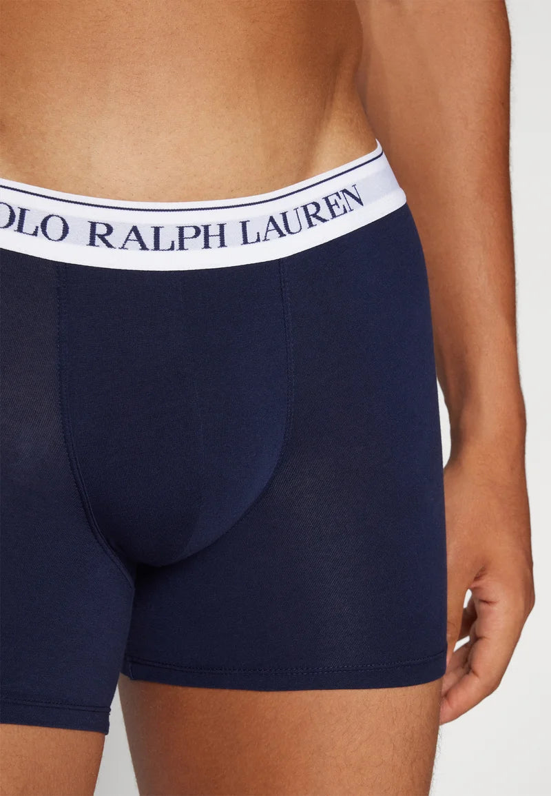 Bavlněné Stretch boxerky Polo Ralph Lauren – 3 balení – tyrkysová, světle modrá, tmavě modrá