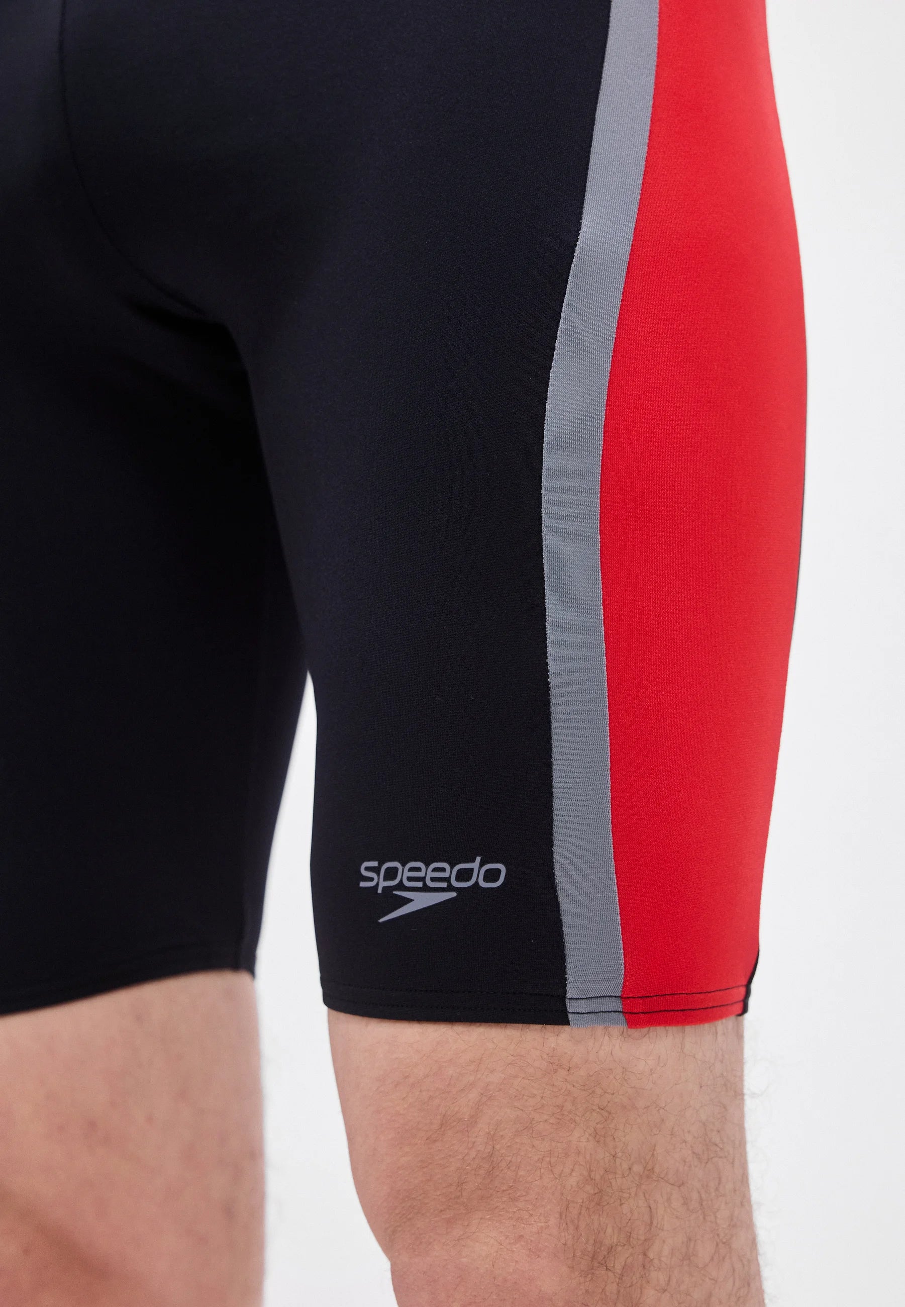 Speedo Splice Jammer – antracit, červená