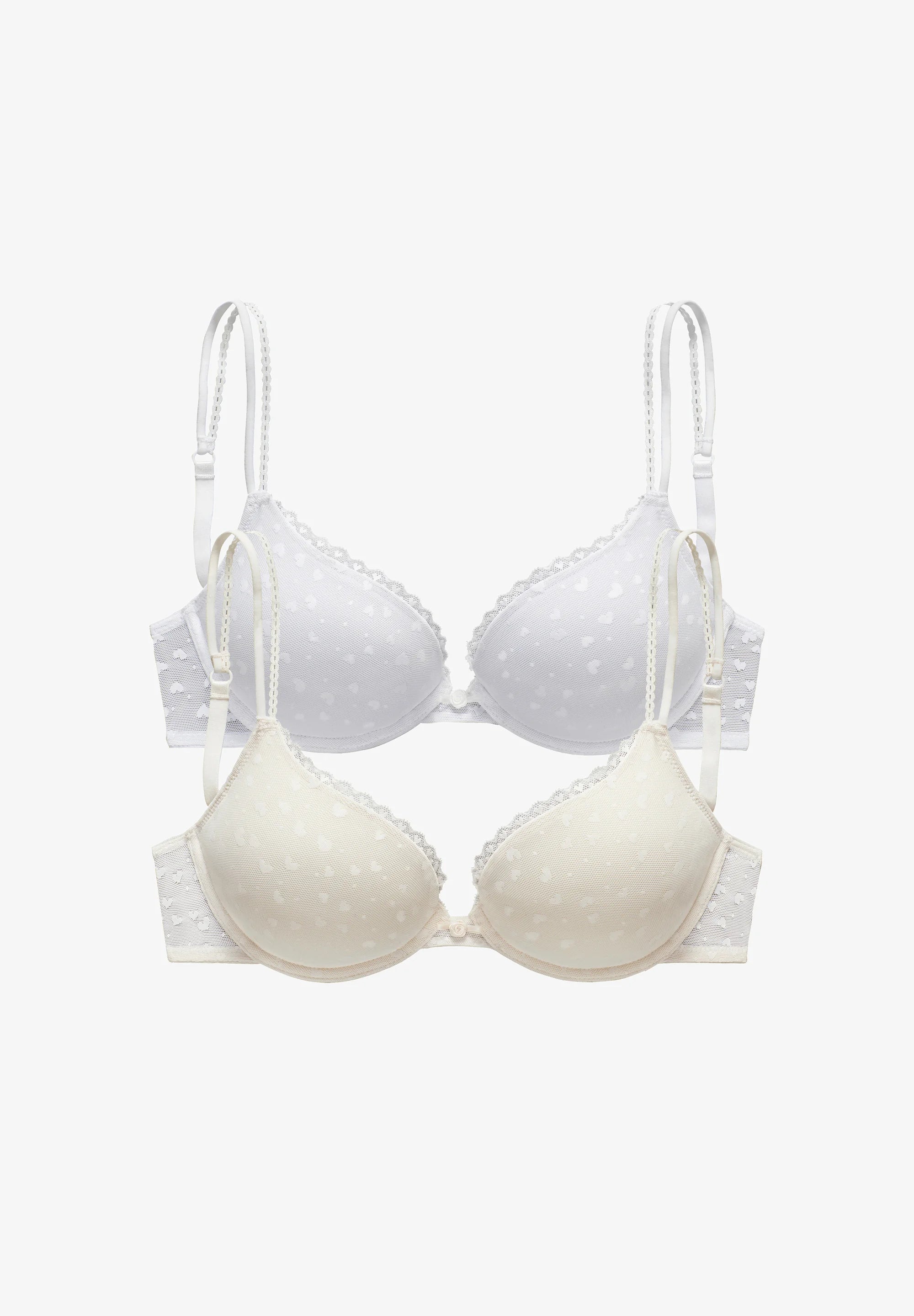 LASCANA Underwire Bra 2 Pack – White, Powder