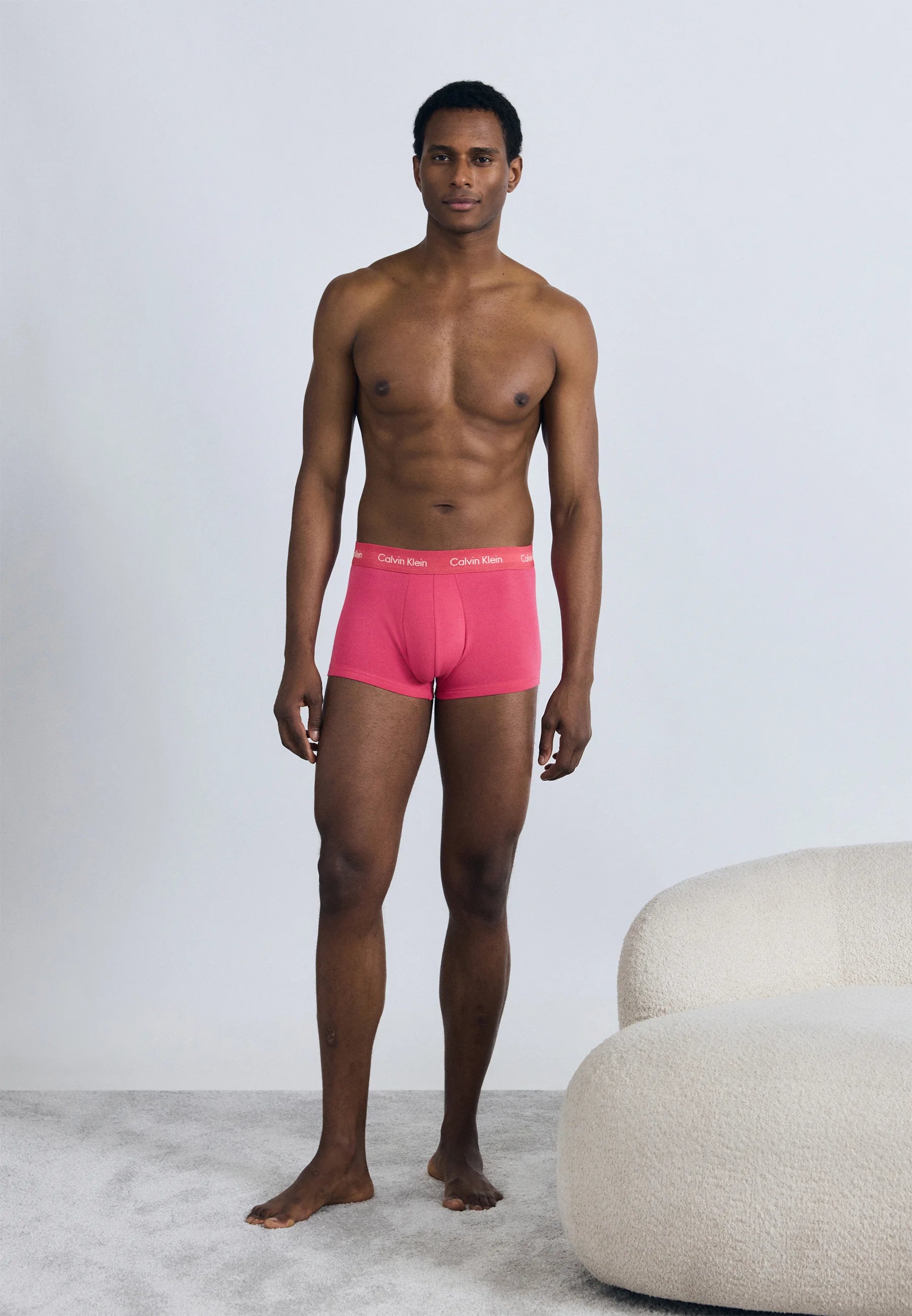 Calvin Klein Cotton Stretch Trunks – 3er-Pack – Blue Shadow, Innuendo, Grey Heather