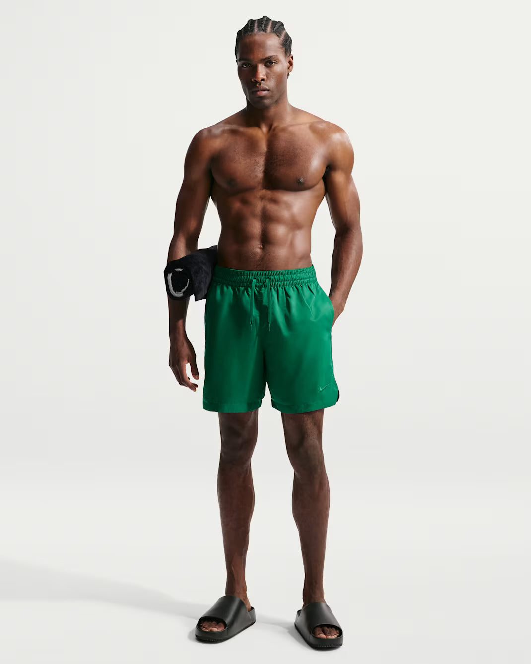 Nike Swim Fadeaway Essential Fully Lined Volley Shorts – Malachite
