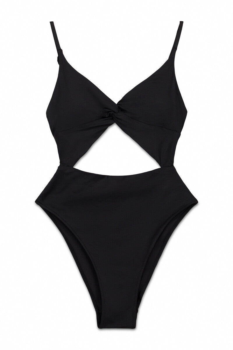 Women’secret Black Plain Cut-Out Trikini – Black
