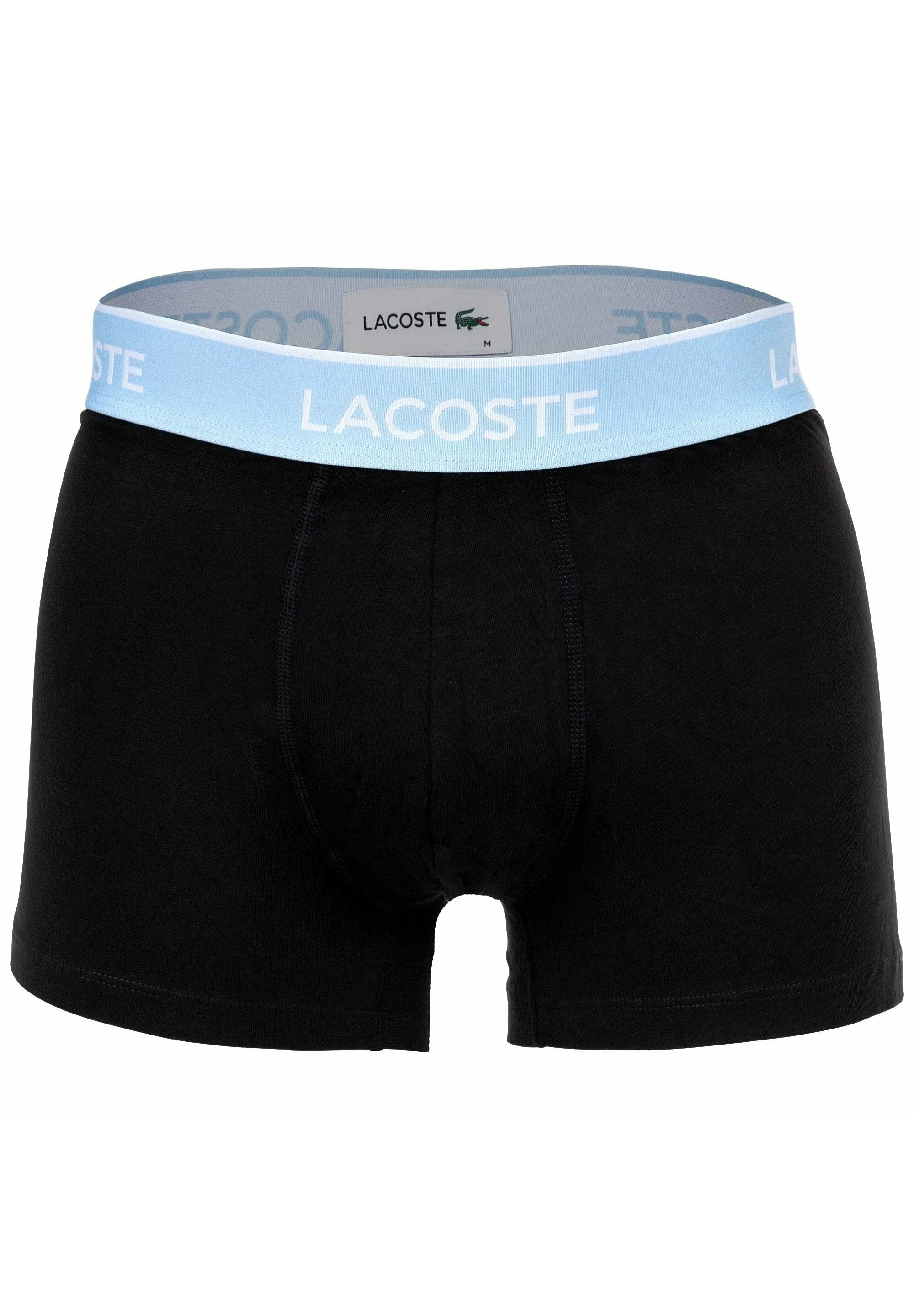 Lacoste 6 Pack Logobund Trunks – černá, modrá, šedá, tmavě modrá, zelená, červená