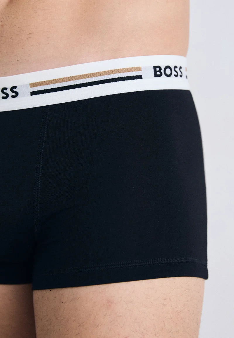 BOSS Trunk Revive ExtraSoft Viscose Fabric 3 Pack – Trunks – Black