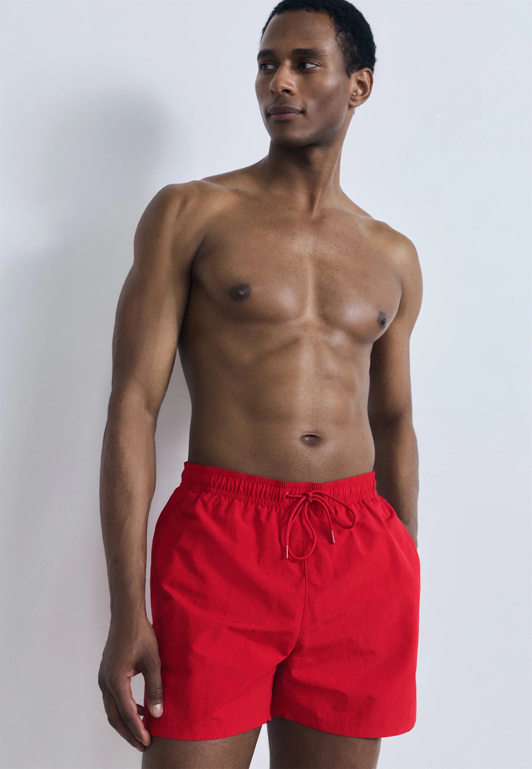Tommy Hilfiger Flag Swim Shorts – Medium Red