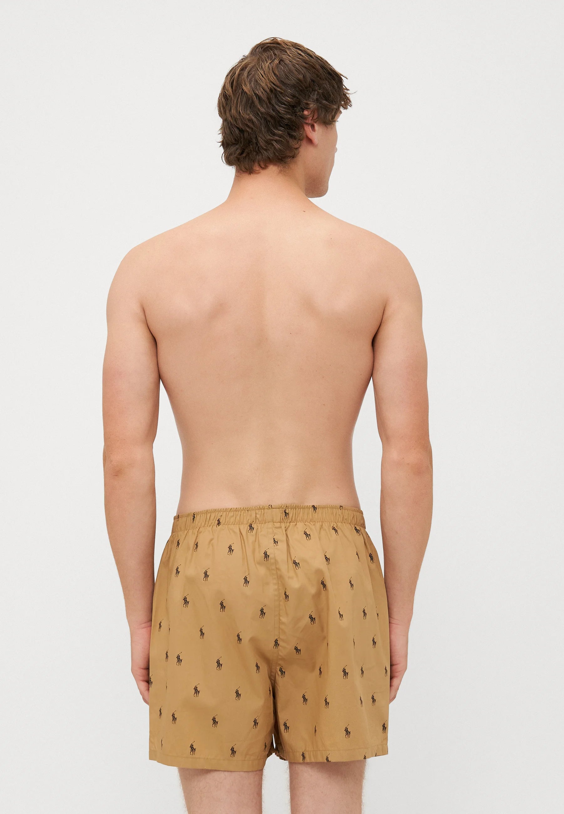 Polo Ralph Lauren Cotton Open Boxer Shorts – 3 Pack – Camel, Blue, Brown