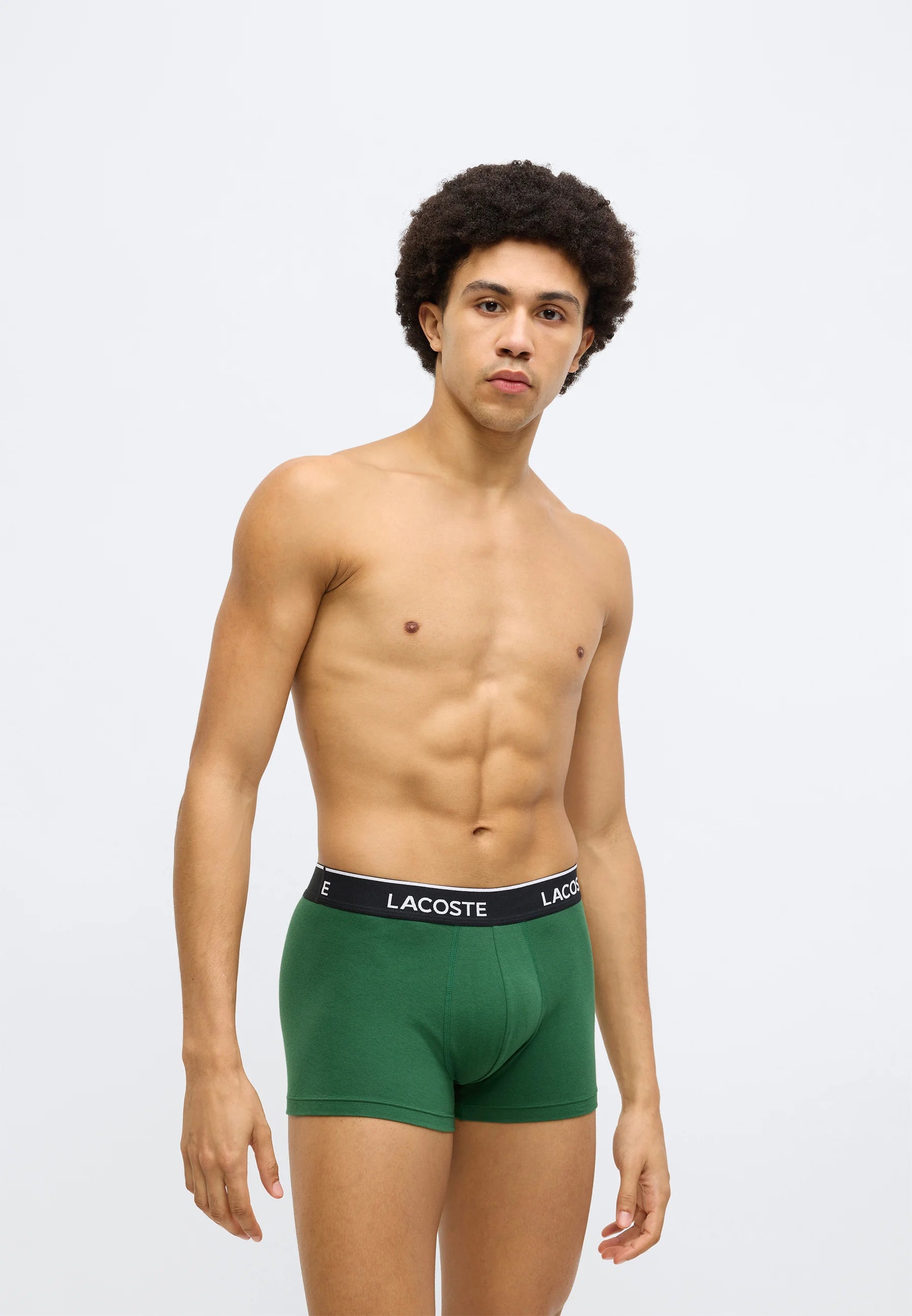 Lacoste Court Classic Stretch Trunks 3 Pack – zelená, tmavě modrá, světle modrá