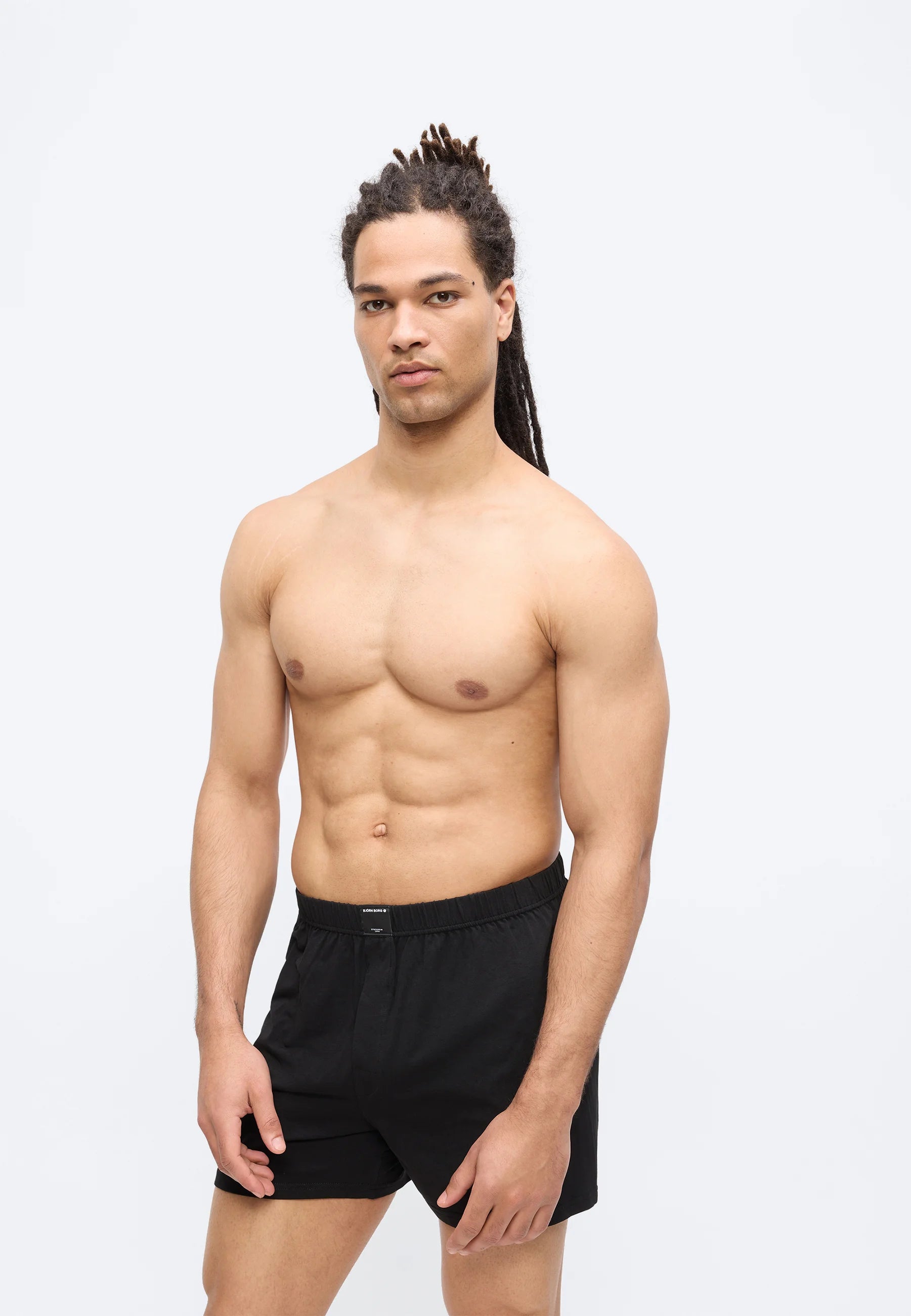 Björn Borg Stretch 3 Pack Boxer Shorts – Black, Green, Light Blue