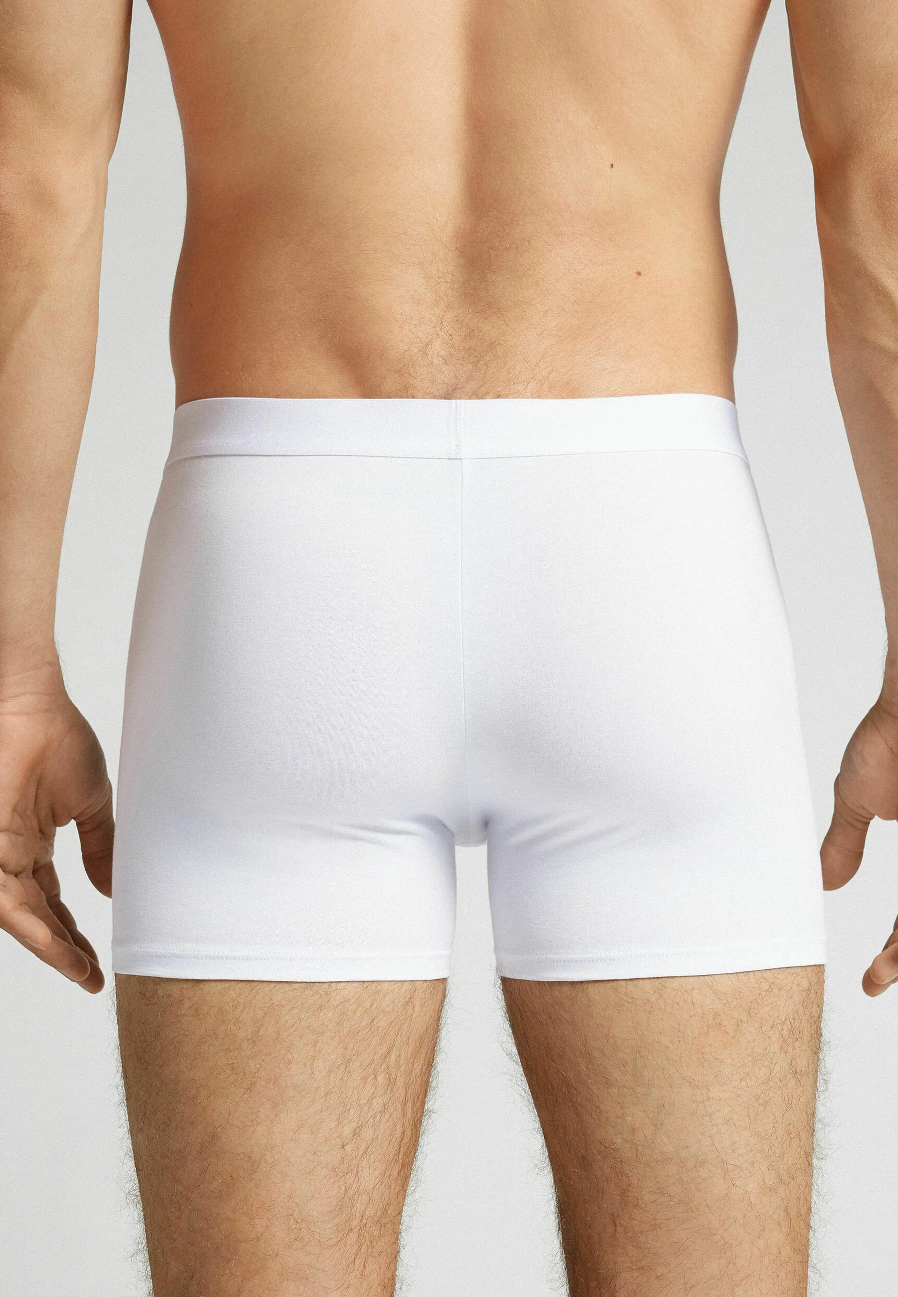 IUMAN Intimissimi Uomo Boxershorts mit freiliegendem Bund – Weiß