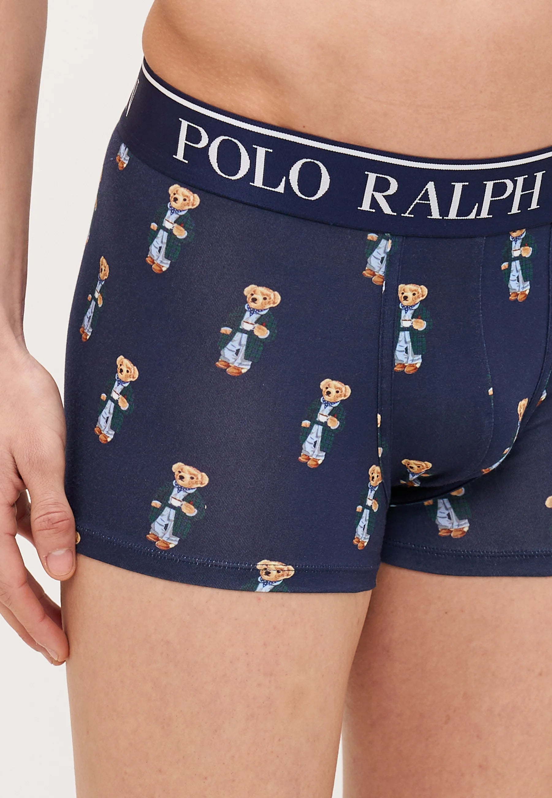 Polo Ralph Lauren Cotton Stretch Trunks – Low Rise – 2 Pack – Office Blue, Navy