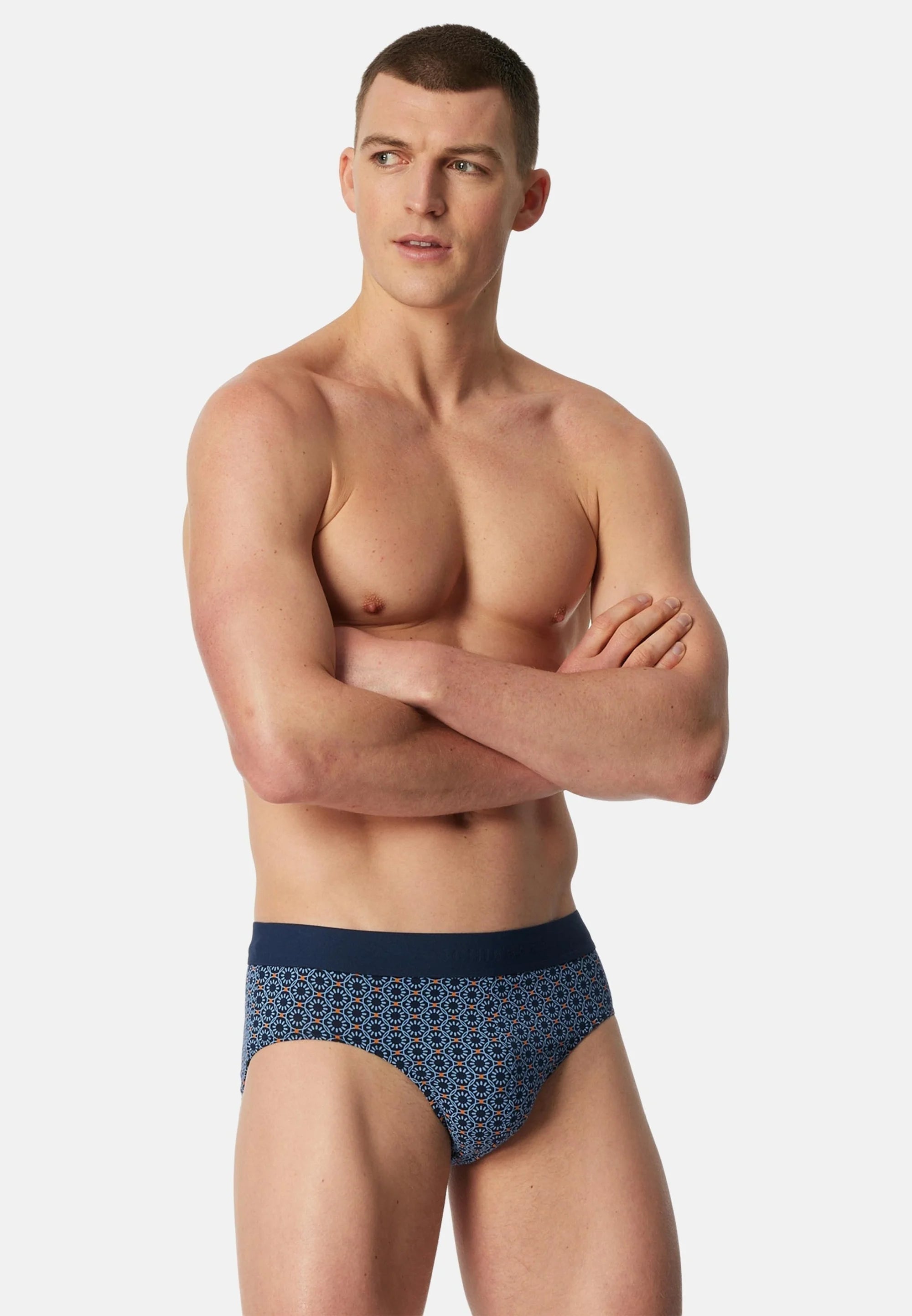 Schiesser Essential Cotton Rio Slips 3er Pack – Schwarz, Blau