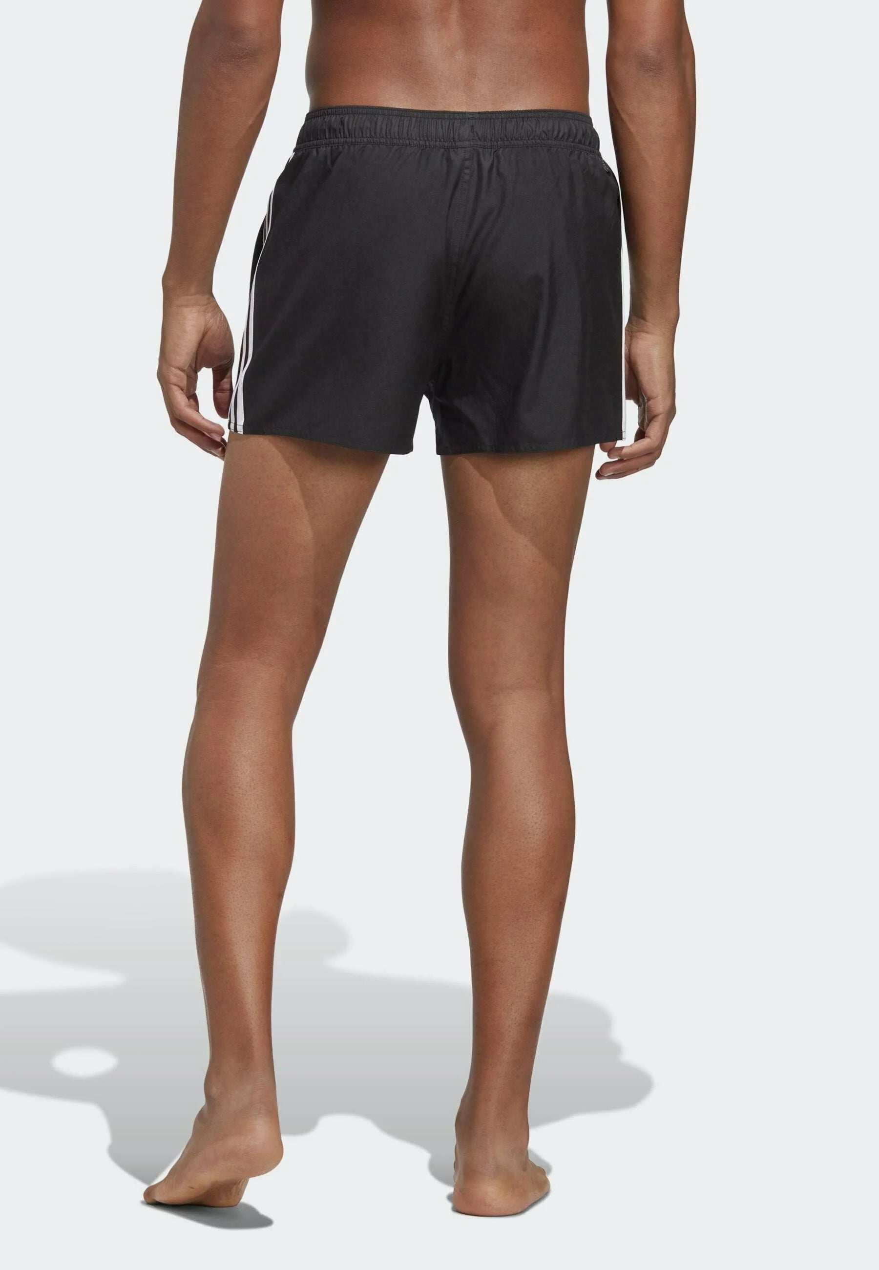Adidas 3 Stripes Short de bain classique très court – Noir, Blanc