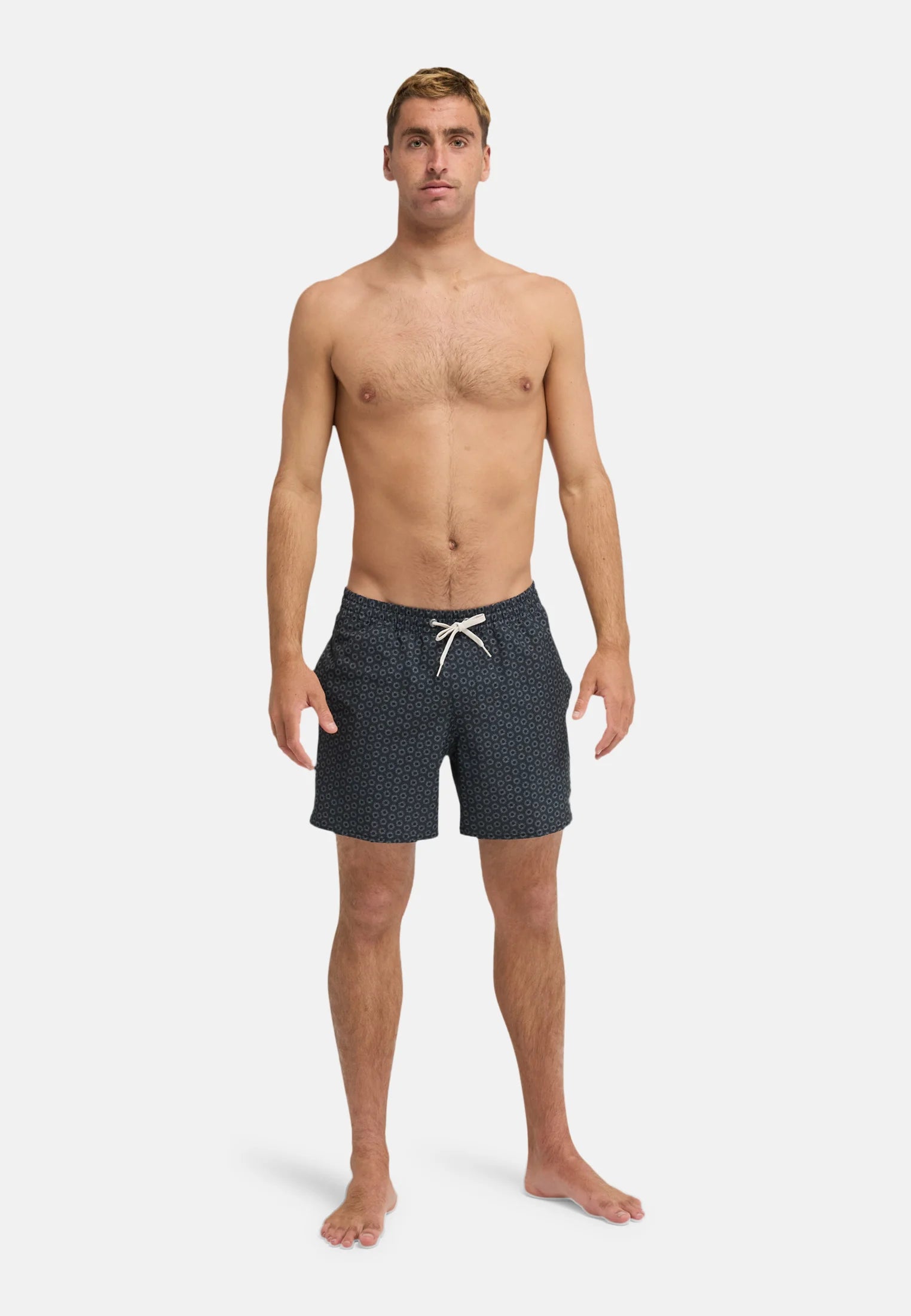 Pantaloncini da bagno Quiksilver Volley 16 stampati – Neri