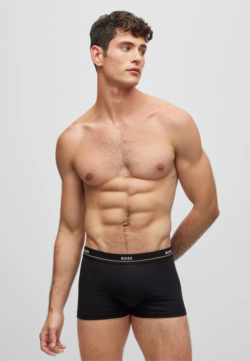 BOSS Trunk Essential 5 Pack – Boxers – Ouvert Bleu