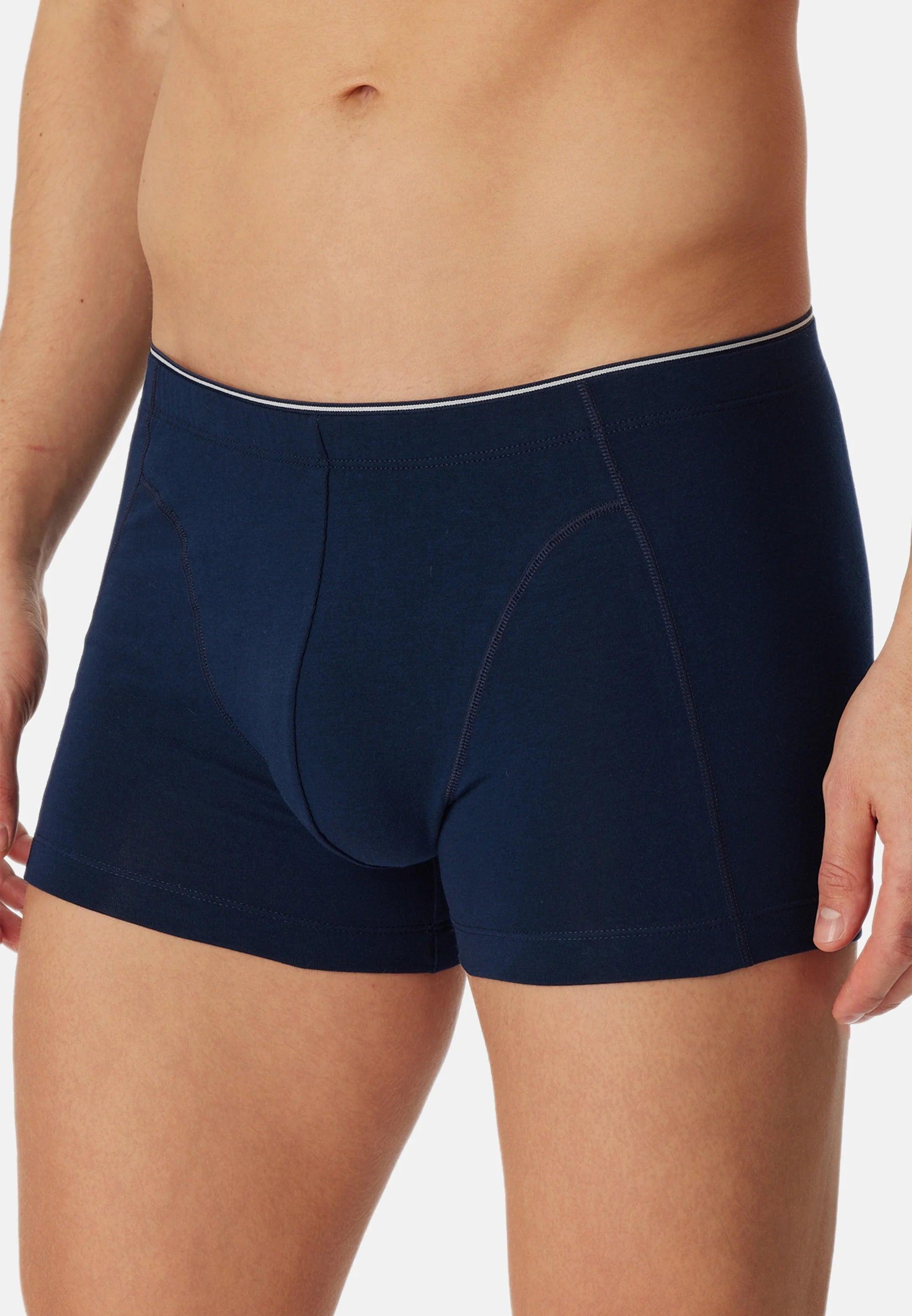 Schiesser Originals Cotton Trunks 3 Pack – Dark Blue