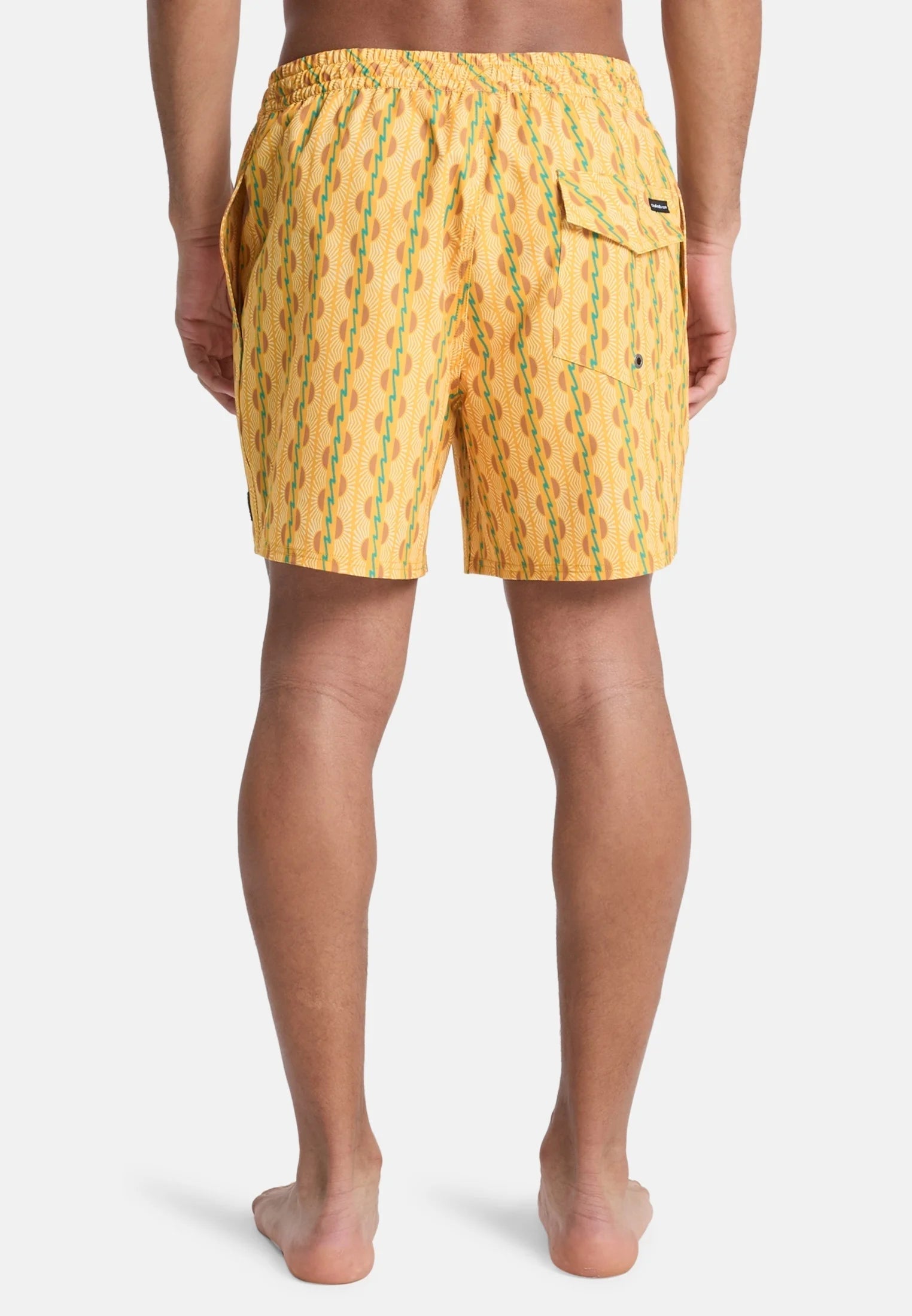 Short de bain imprimé Volley 16 Quiksilver – Jaune