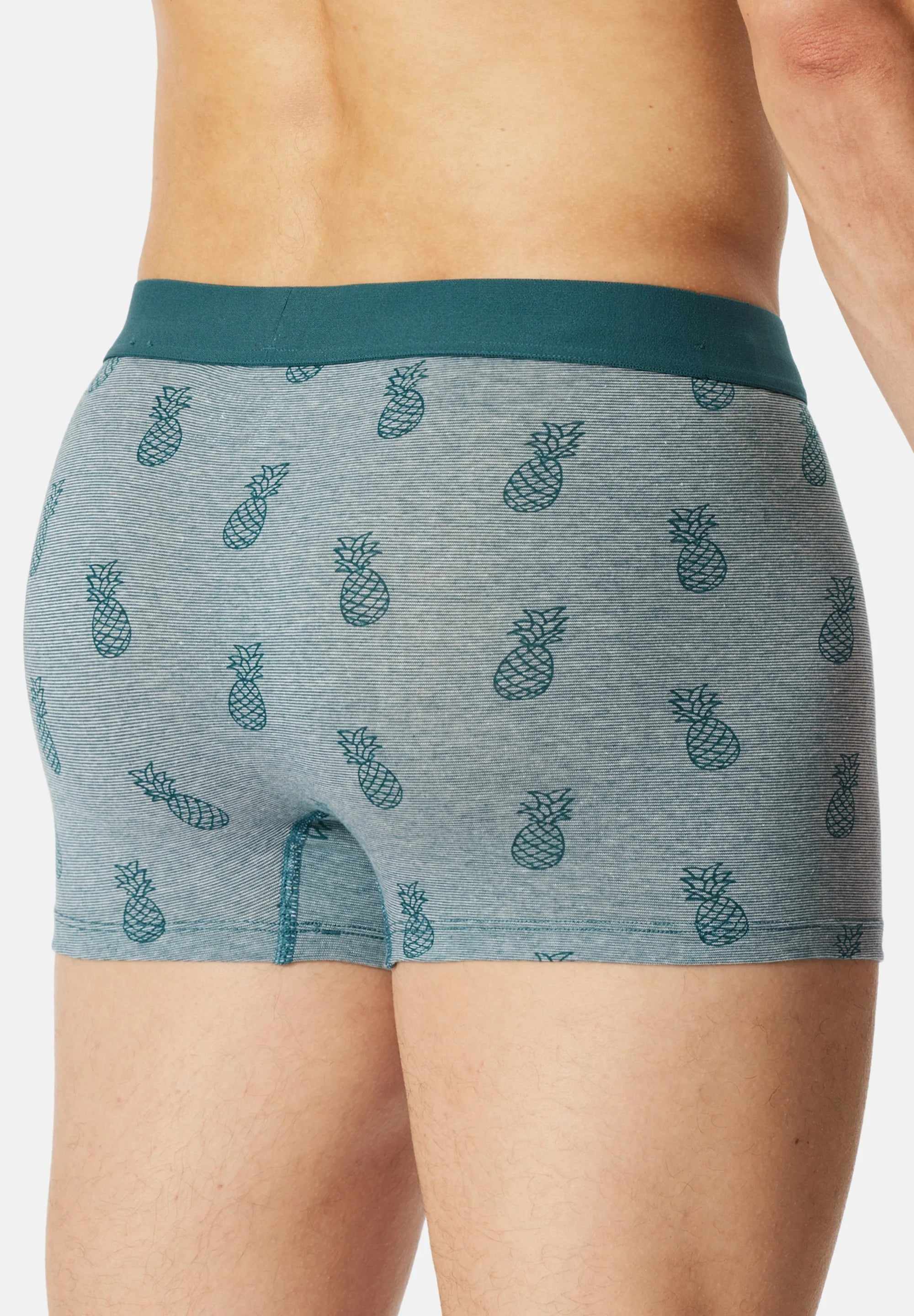 Schiesser 95 5 Cotton Trunks 6 Pack – Black, Turquoise