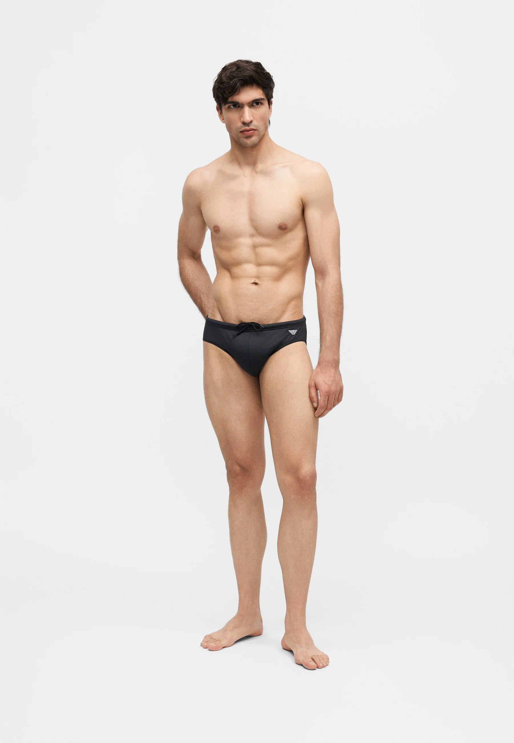 Emporio Armani EA7 Essential Slip Beachwear Badehose – Schwarz