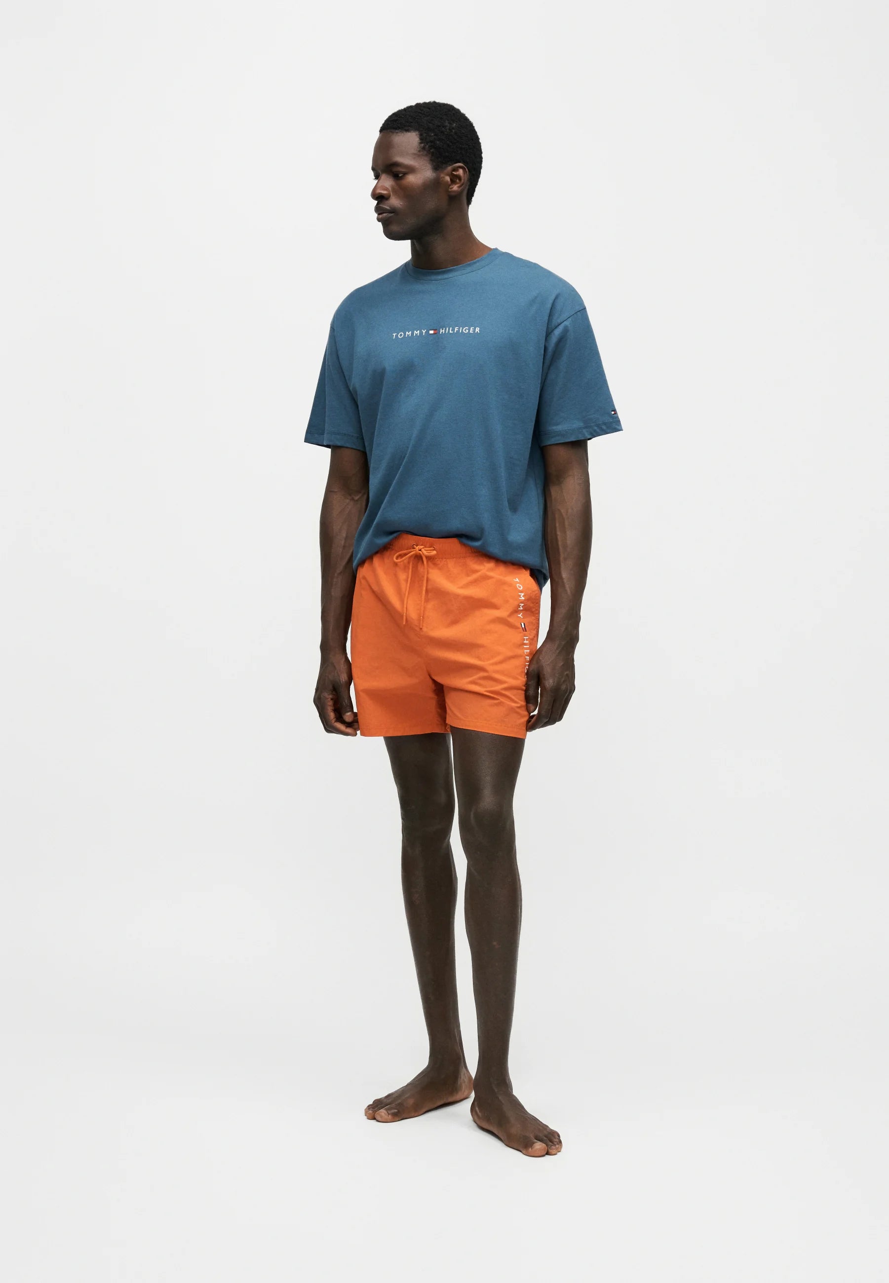 Tommy Hilfiger Drawstring Swim Shorts – Brilliant Orange