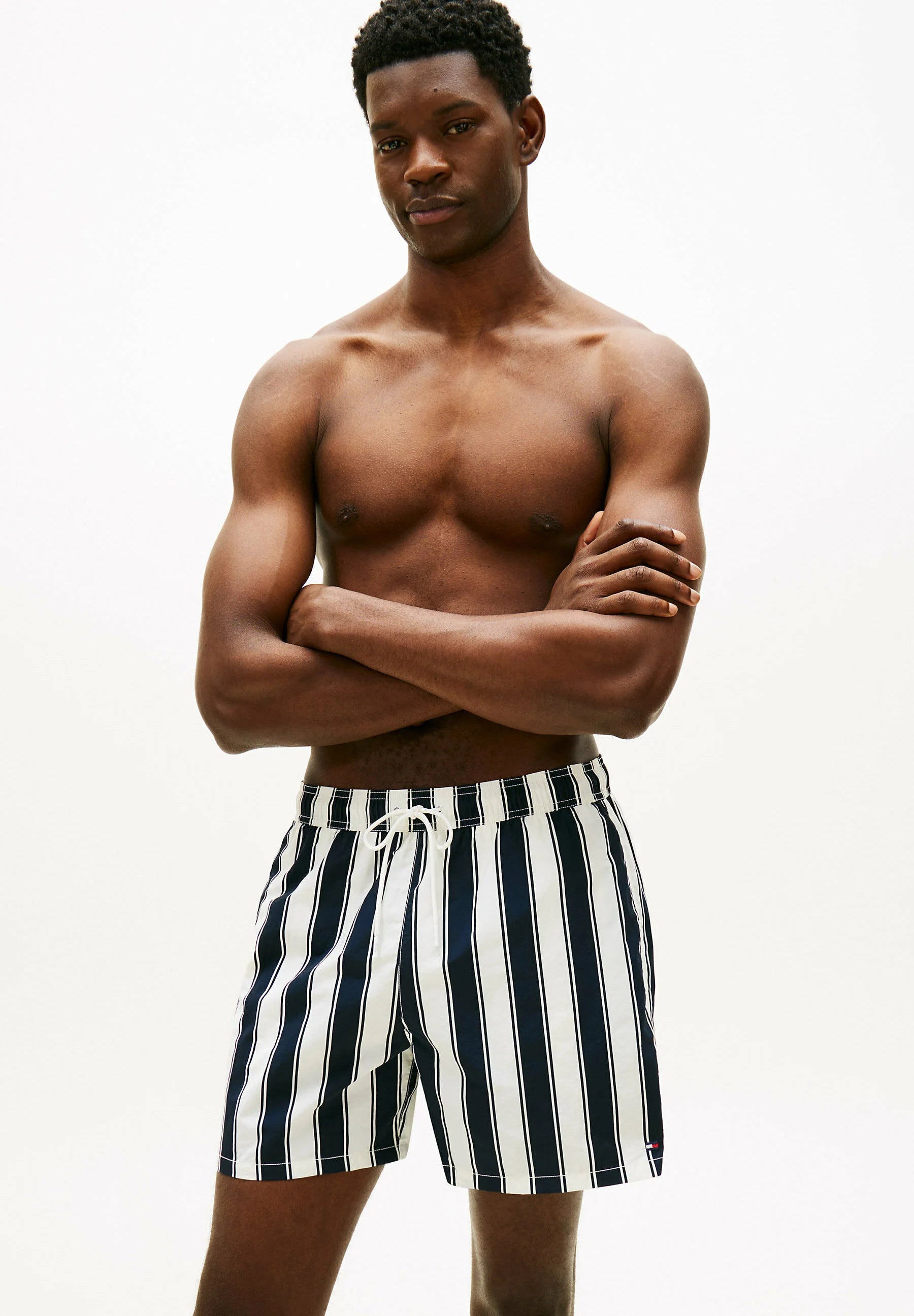 Tommy Hilfiger Stripe Swim Shorts – Summer Stripe Desert Sky