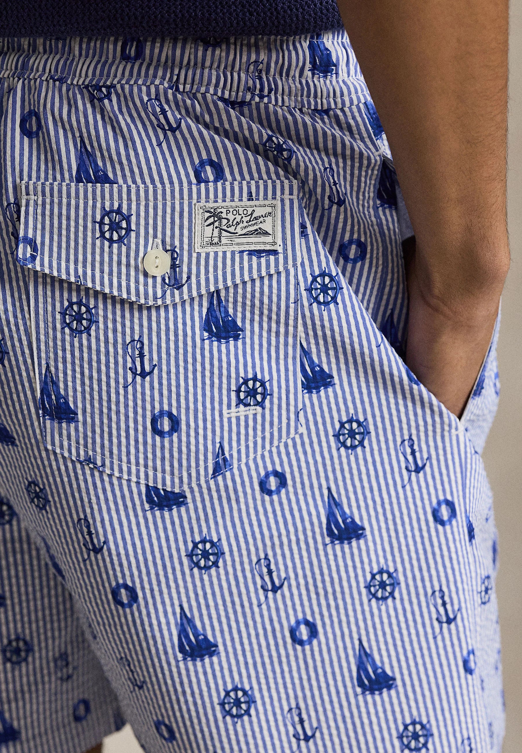Short de bain Polo Ralph Lauren Blue Nautical Marine Traveller – Bleu