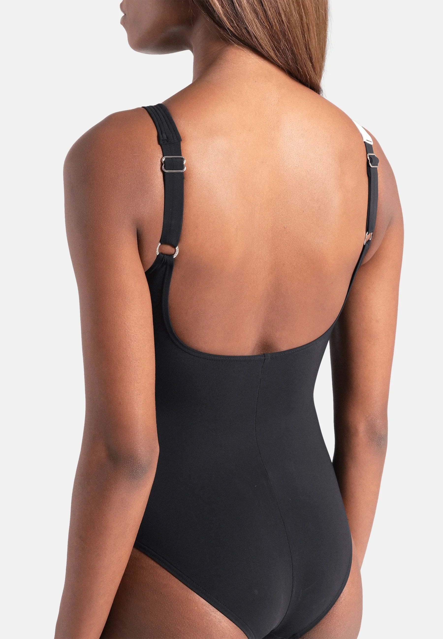 Arena Shapewear Liliana C-Cup One-Piece Swimsuit – Black, White
