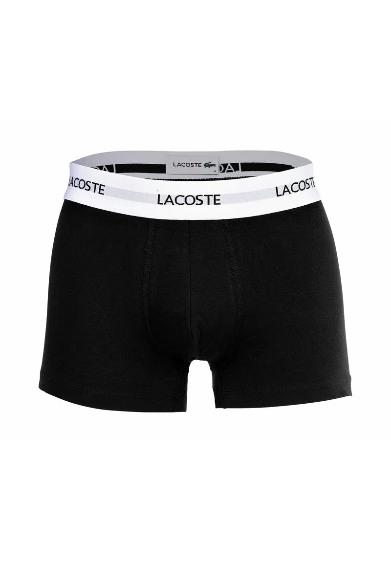 Lacoste 6 Pack Stretch Logobund Trunks – Red, Blue, Black