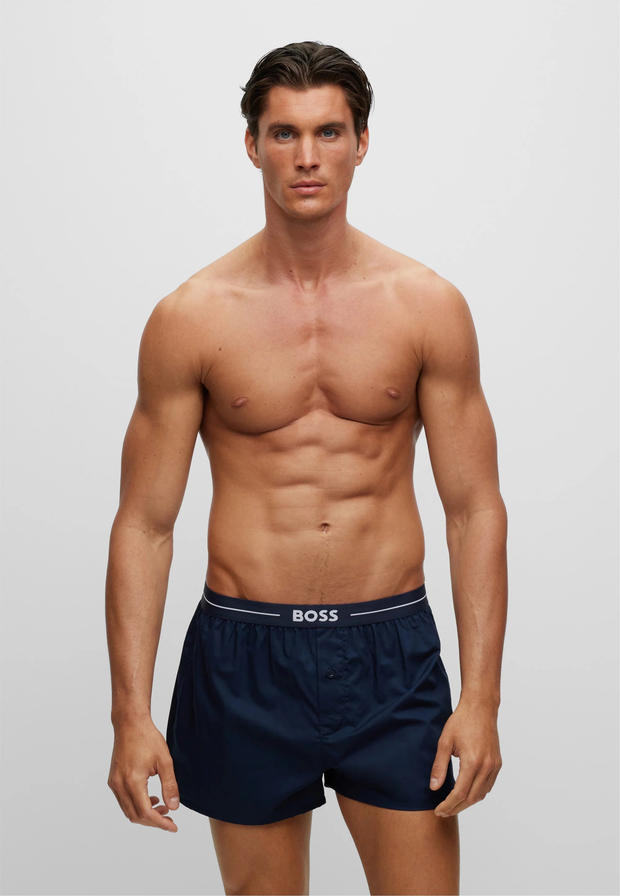 BOSS Lot de 2 boxers – Bleu foncé