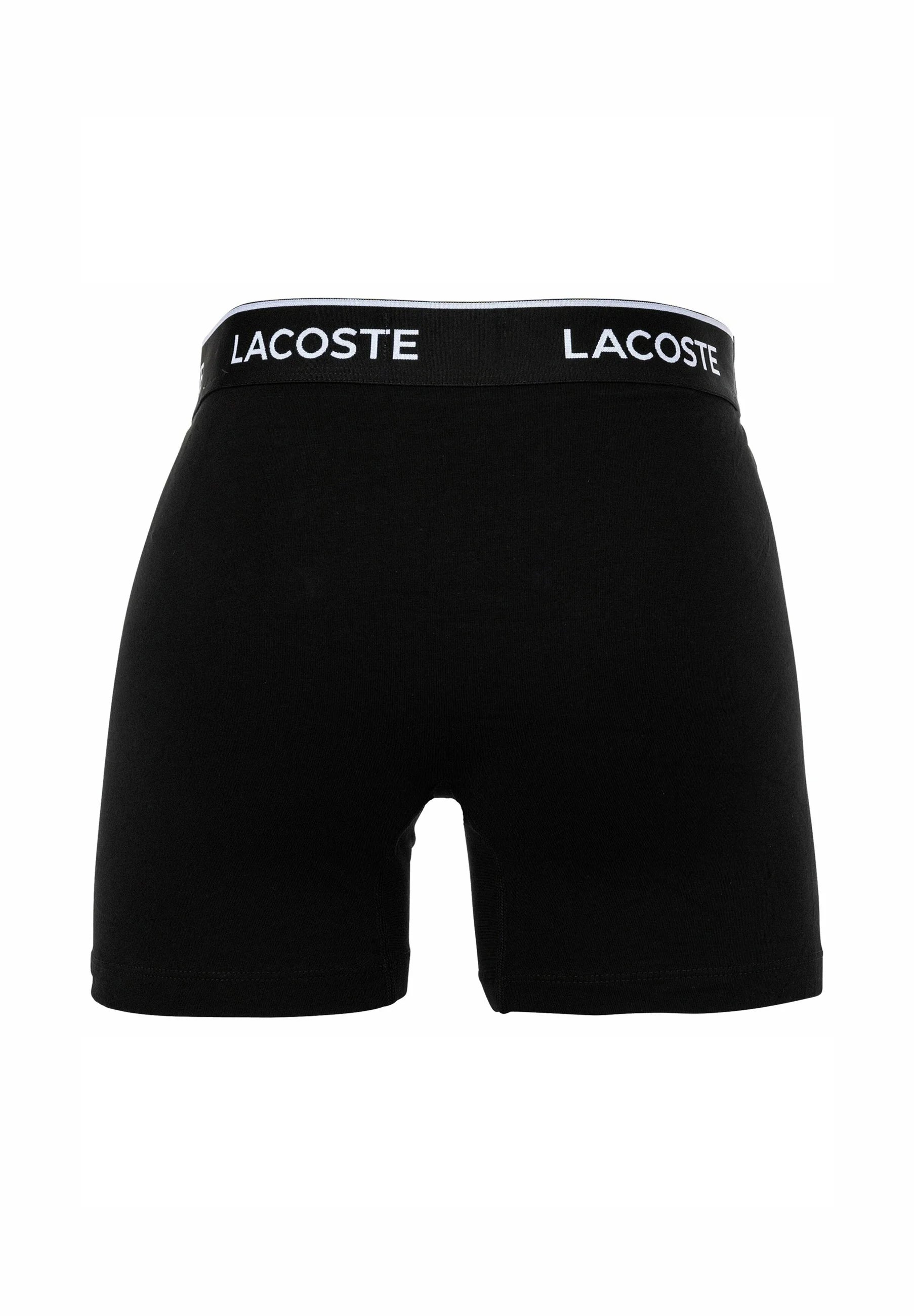 Lacoste 6 Pack Stretch Logobund Trunks – Black
