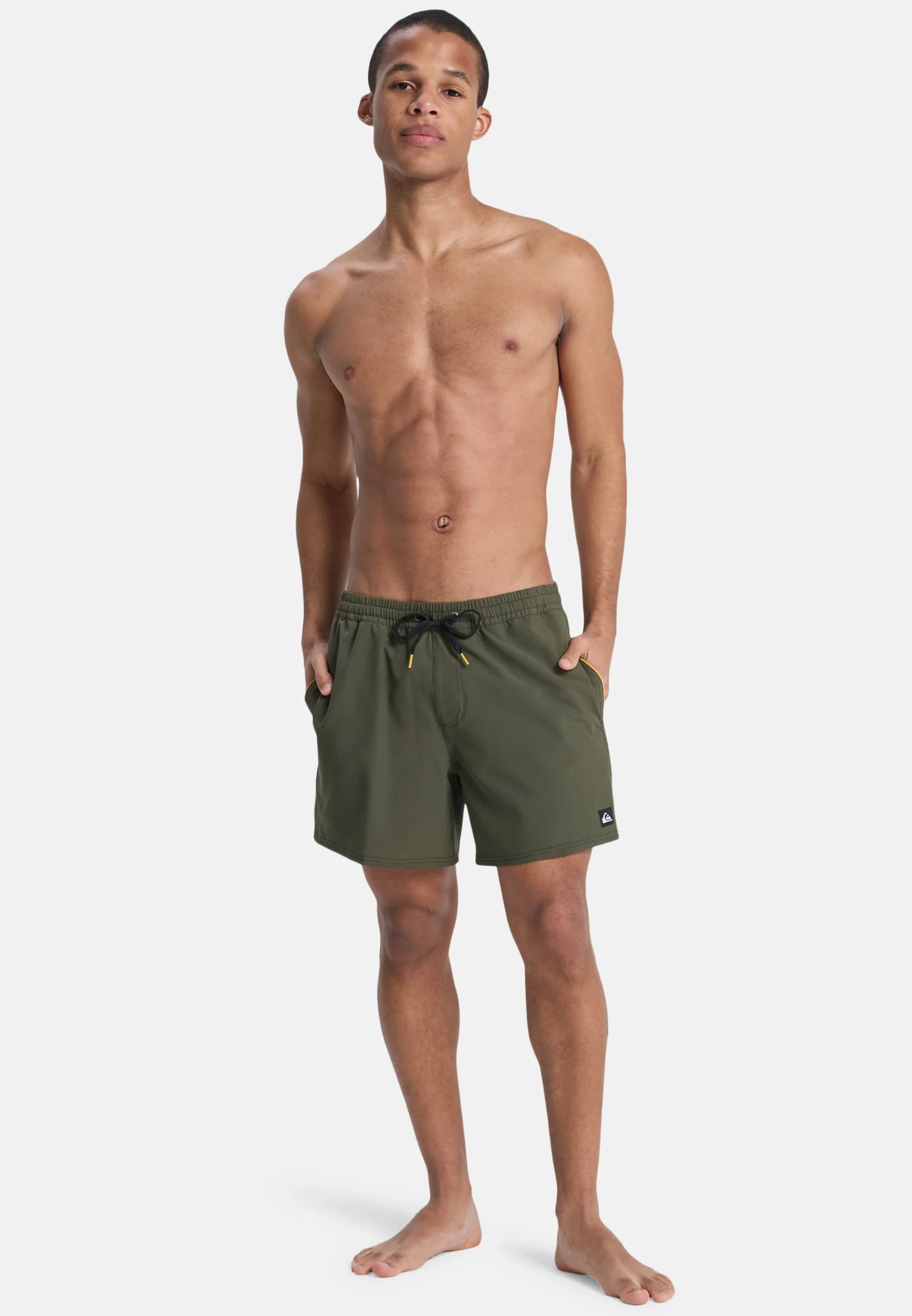 Quiksilver Stretch Piped Volley Swim Shorts – Dark Green
