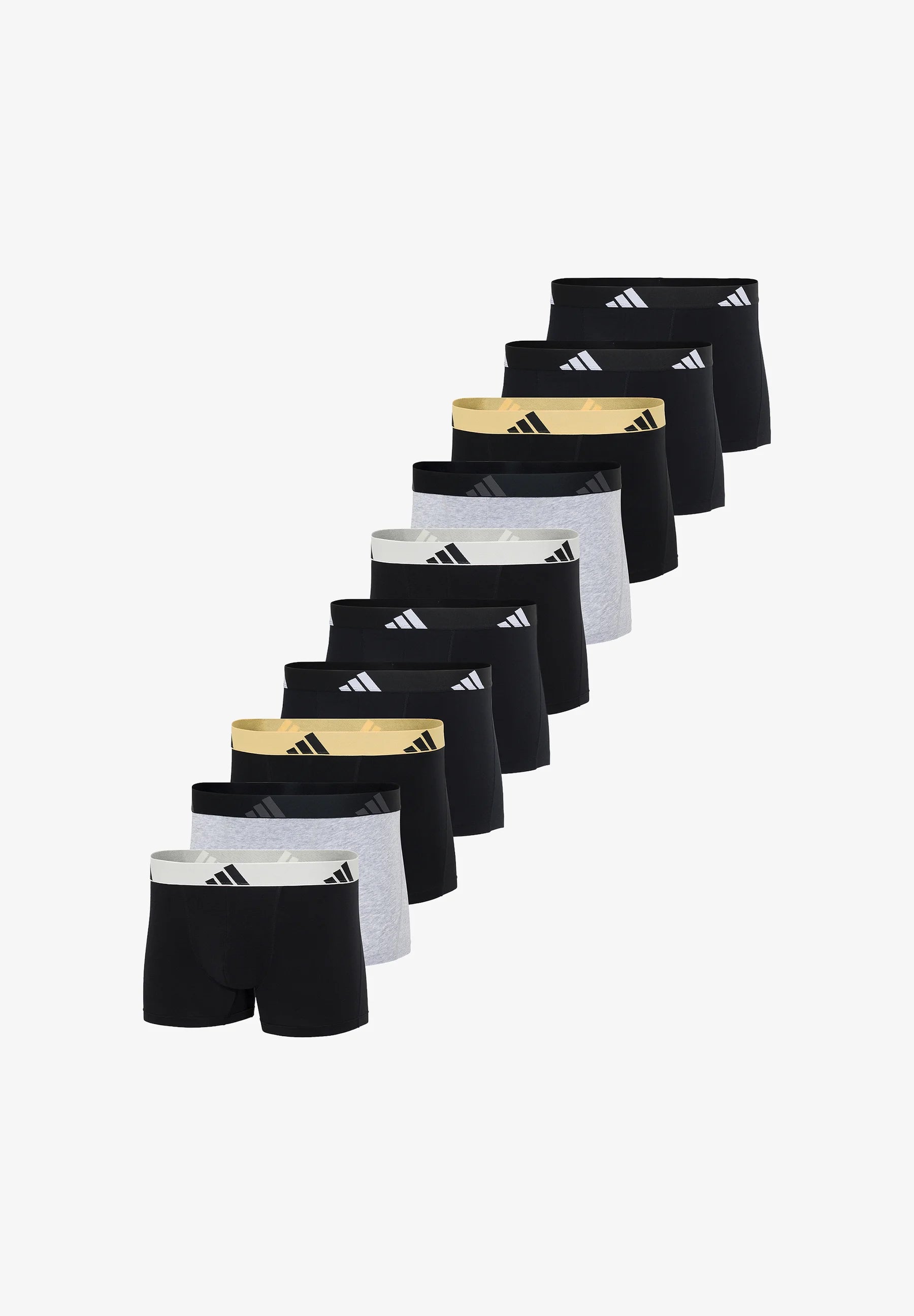 Sportovní kufry Adidas 10 Pack – černá, světle šedá
